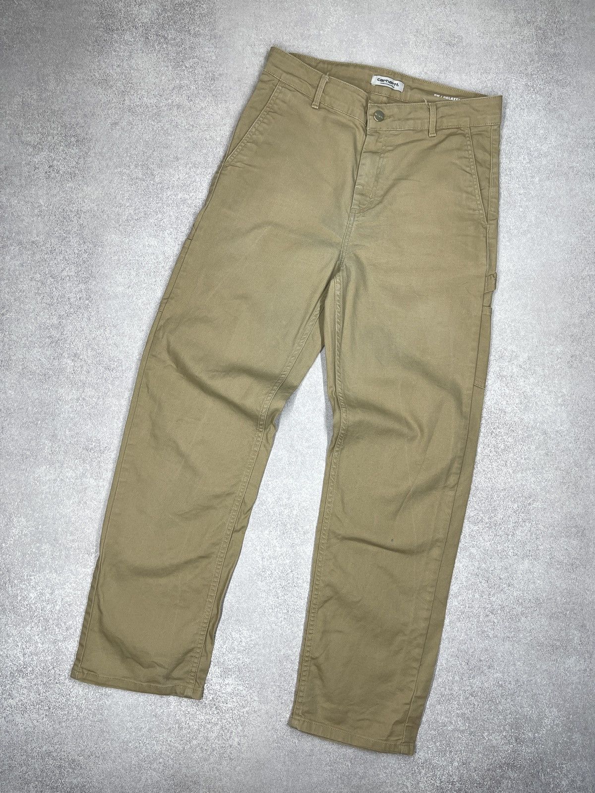 Carhartt Womens Carhartt WIP Pierce Pants Beige Y2K Size 27" / US 4 / IT 40 - 10 Thumbnail