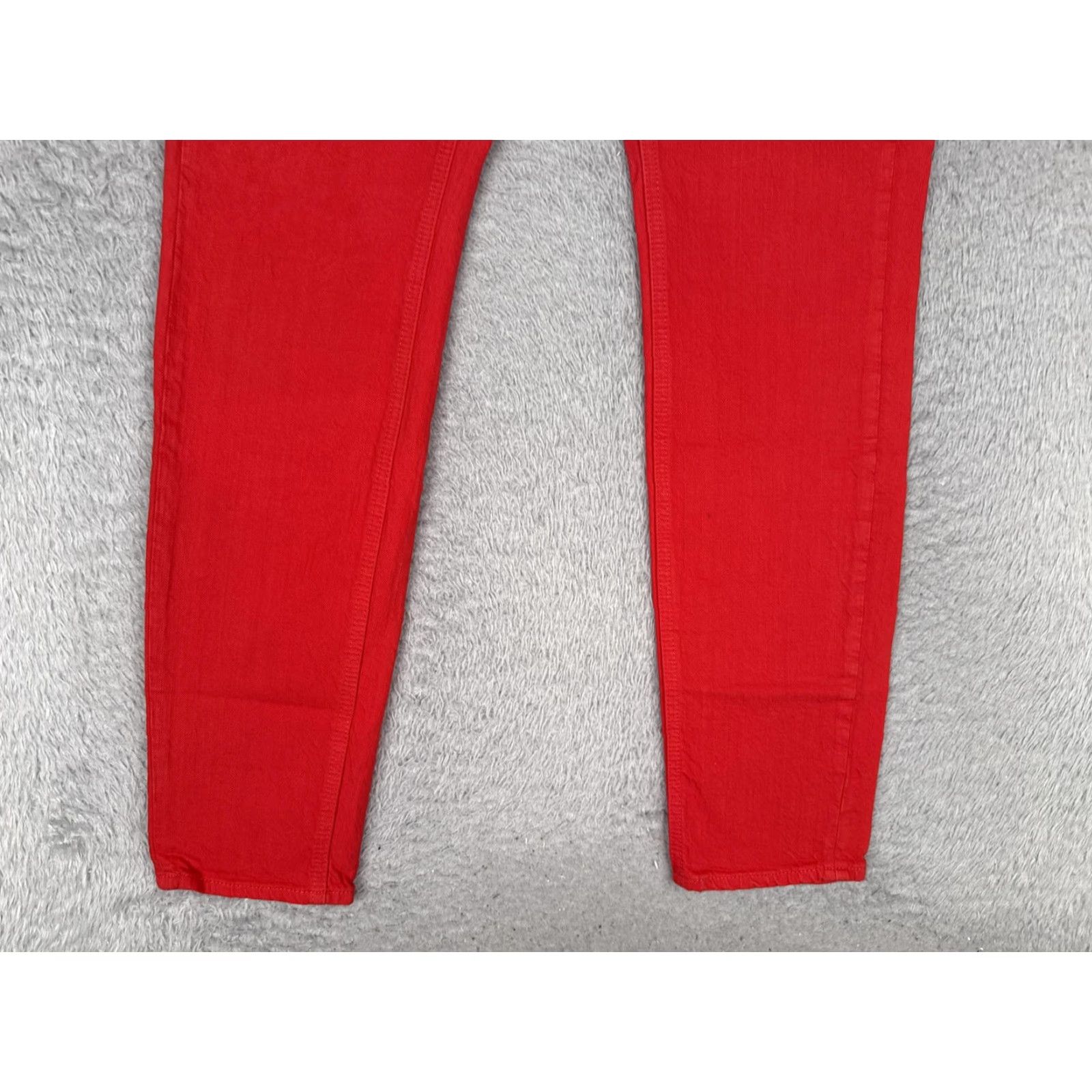 Madewell Madewell Skinny Jeans Womens 27 Red Mid Rise Slim Stretch Denim 27x32 Size 27" / US 4 / IT 40 - 2 Thumbnail