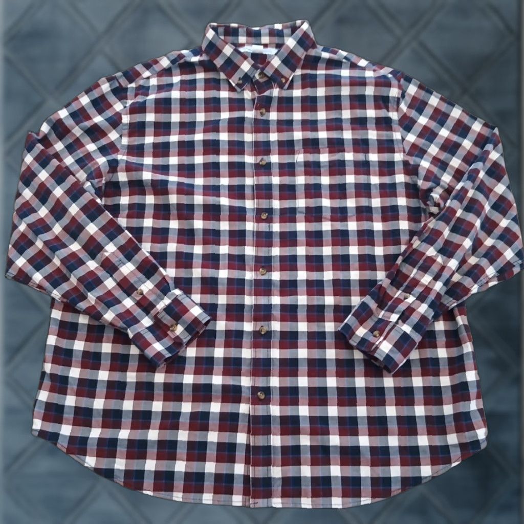 Old Navy Old Navy Shirt Mens 2XL Red Plaid Long Sleeve Button-Down Shirt Size US XXL / EU 58 / 5 - 1 Thumbnail