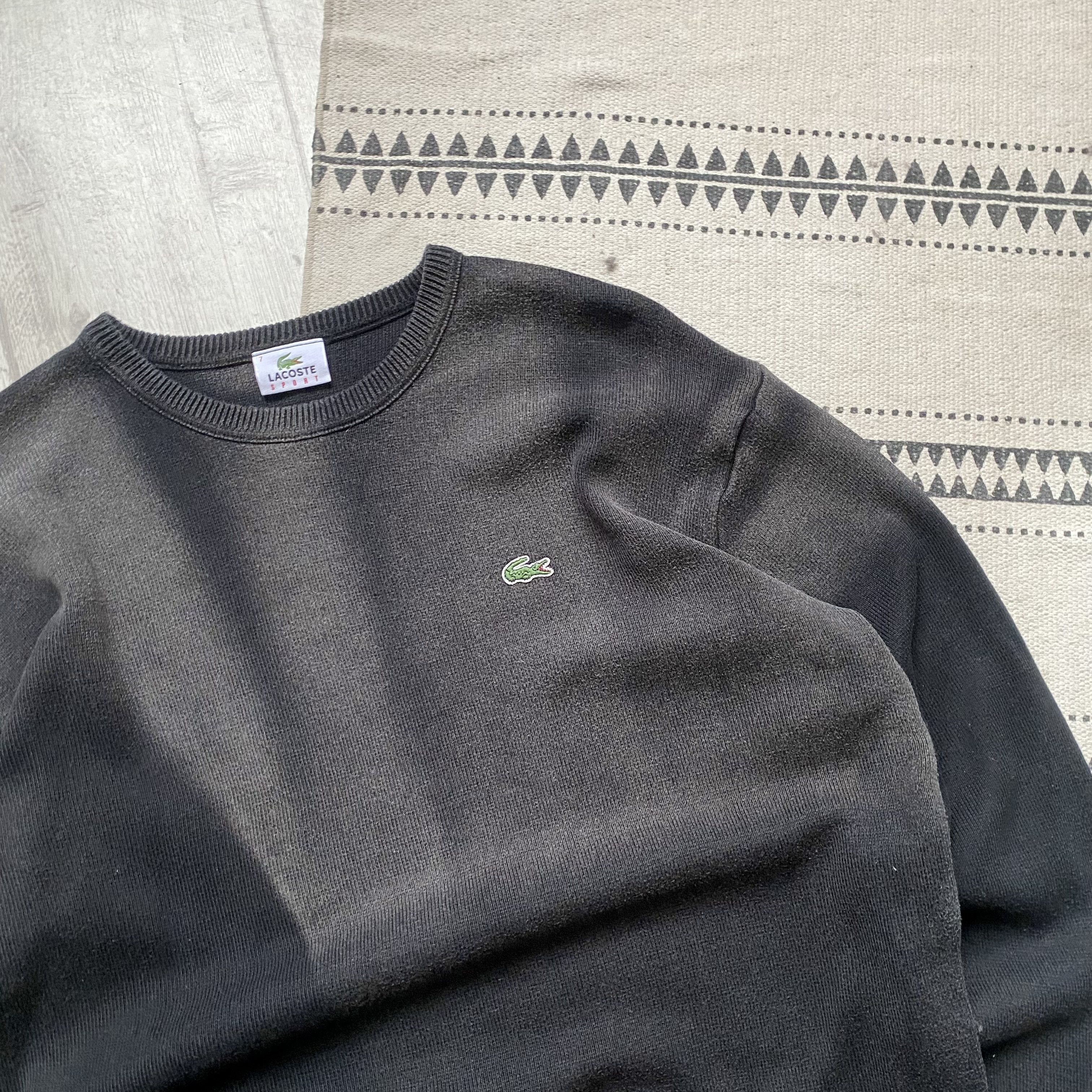 Lacoste 🐊 Vintage Faded Lacoste Knit sweater light pullover Diesel Size US M / EU 48-50 / 2 - 2 Thumbnail