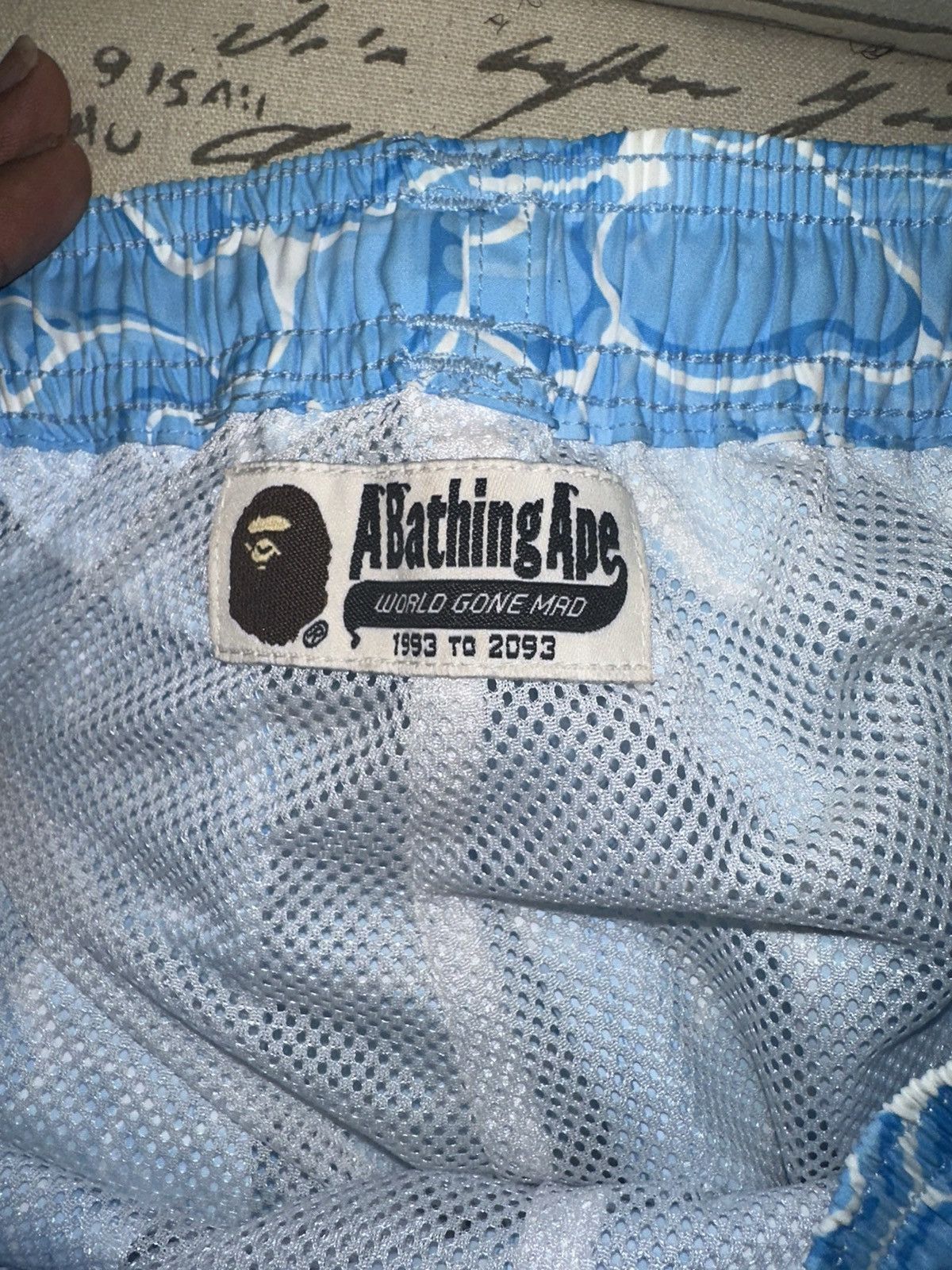 Bape ABC Sea Surface Camo Beach Shorts Size US 30 / EU 46 - 7 Thumbnail