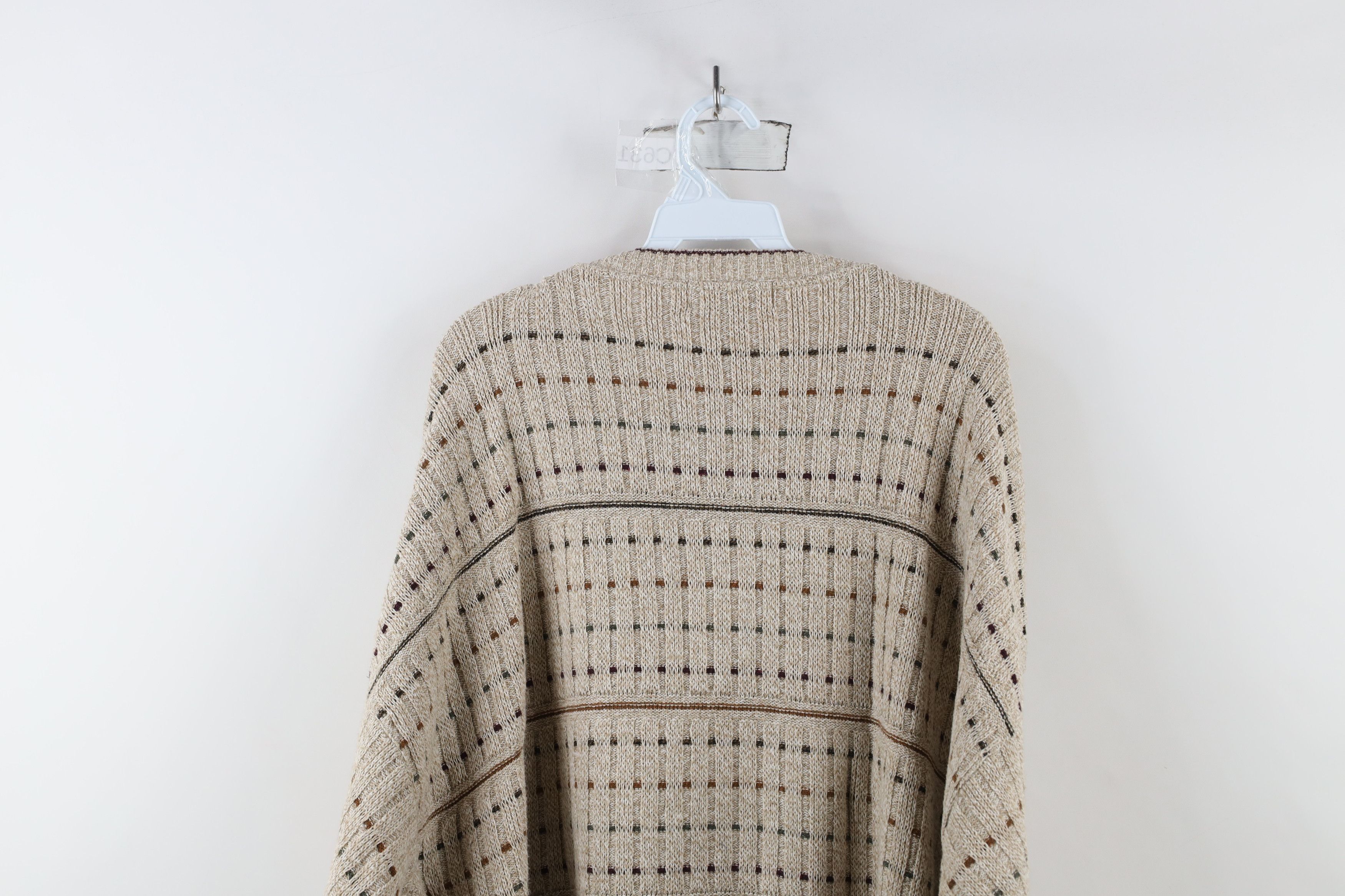 Vintage Vintage 90s Streetwear Ribbed Knit V-Neck Sweater USA Size US XL / EU 56 / 4 - 10 Thumbnail