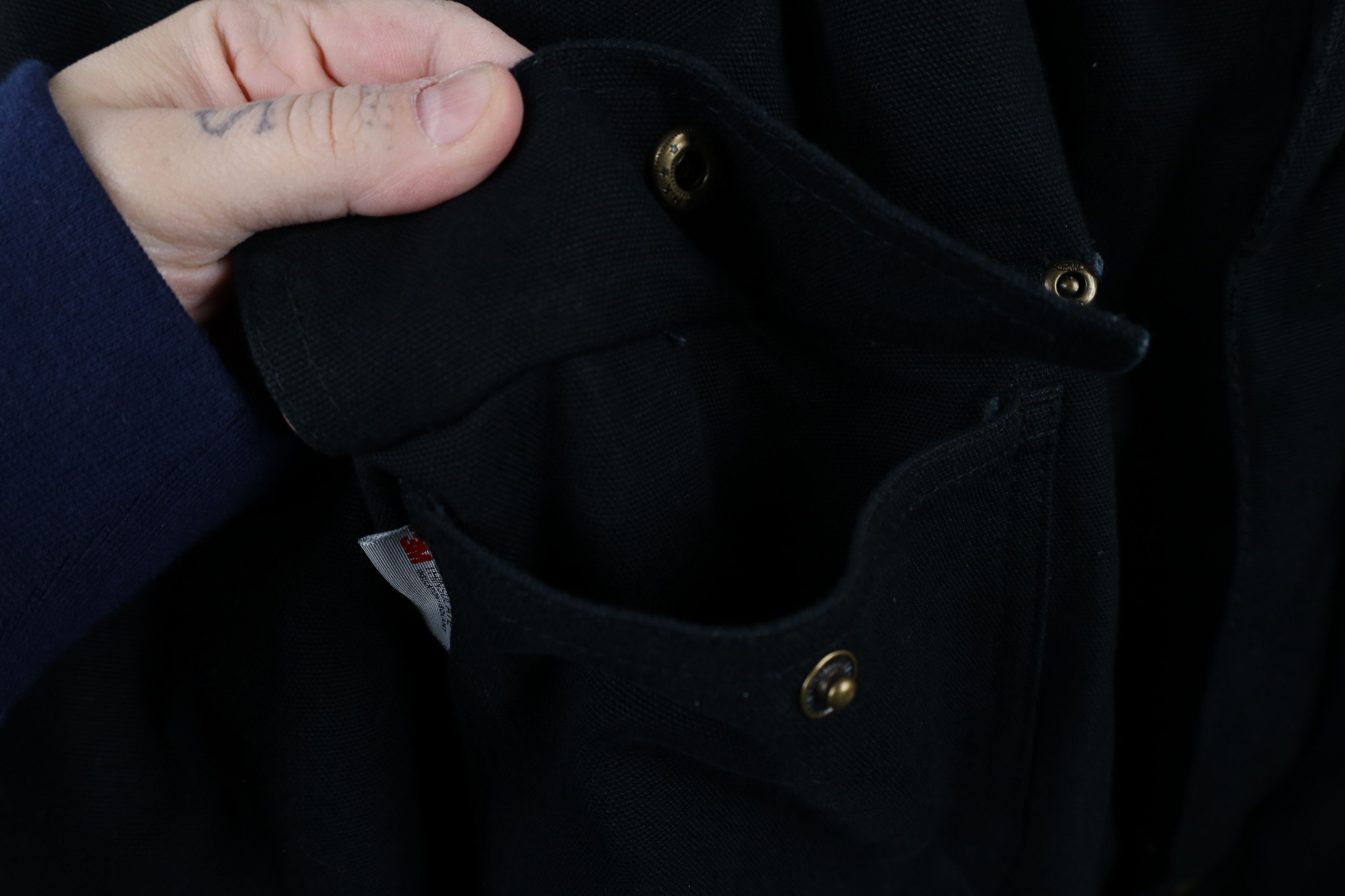Vintage Vintage Y2K Streetwear Lined Canvas Chore Barn Jacket Black Size US XL / EU 56 / 4 - 6 Thumbnail