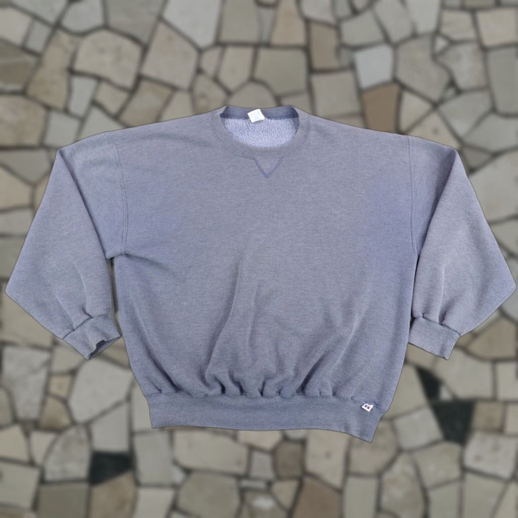 Russell Athletic VINTAGE Russell Athletic Sweatshirt Mens XL Blue Crewneck Pullover Y2K Logo Sports Outdoor Size US XL / EU 56 / 4 - 1 Thumbnail