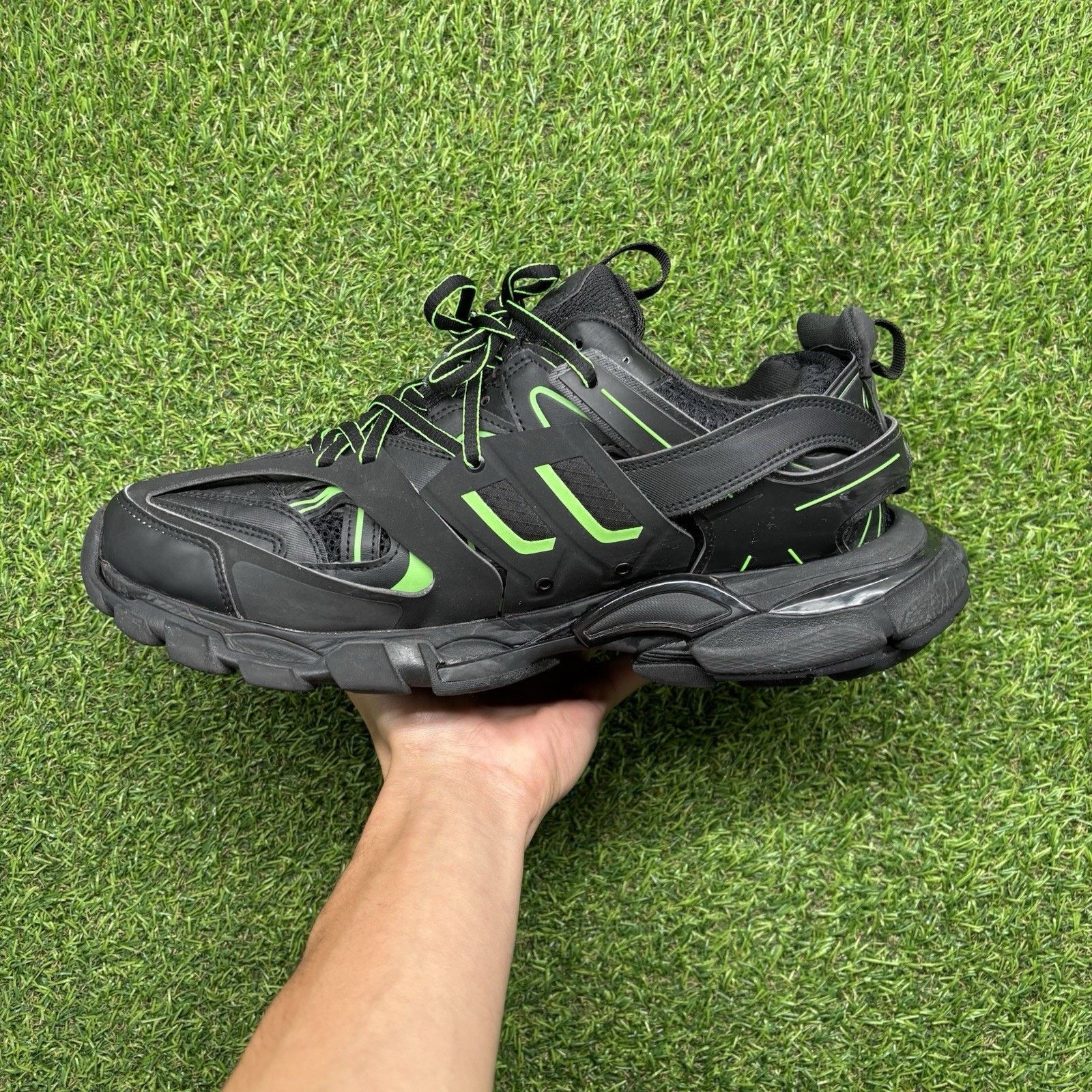 Balenciaga Balenciaga Track ' Black, Slime Green ' | GREAT CONDITION! Size US 13 / EU 46 - 5 Thumbnail