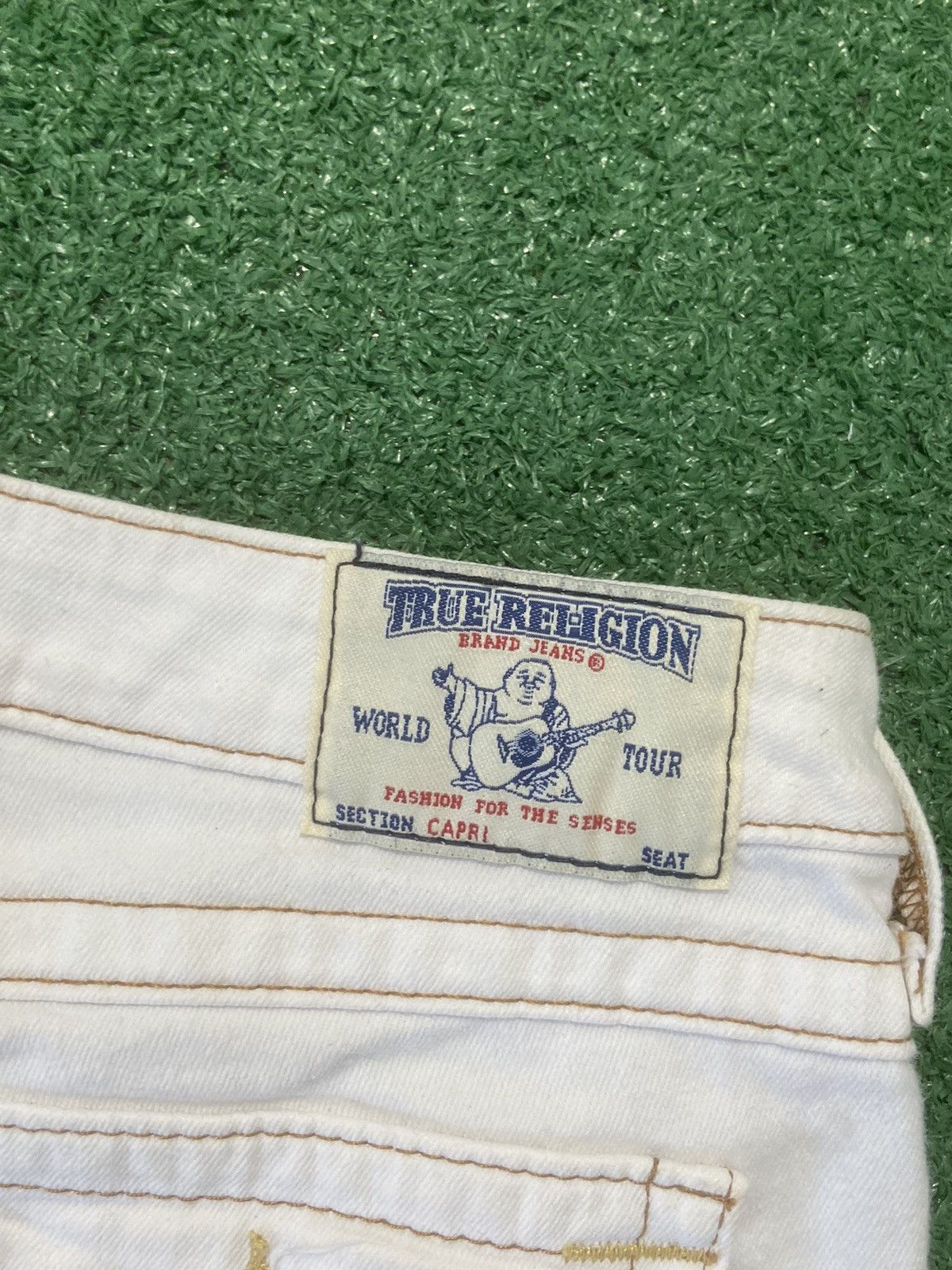 True Religion True religion pants shorts 3/4 skinny white capri Size US 29 - 3 Thumbnail