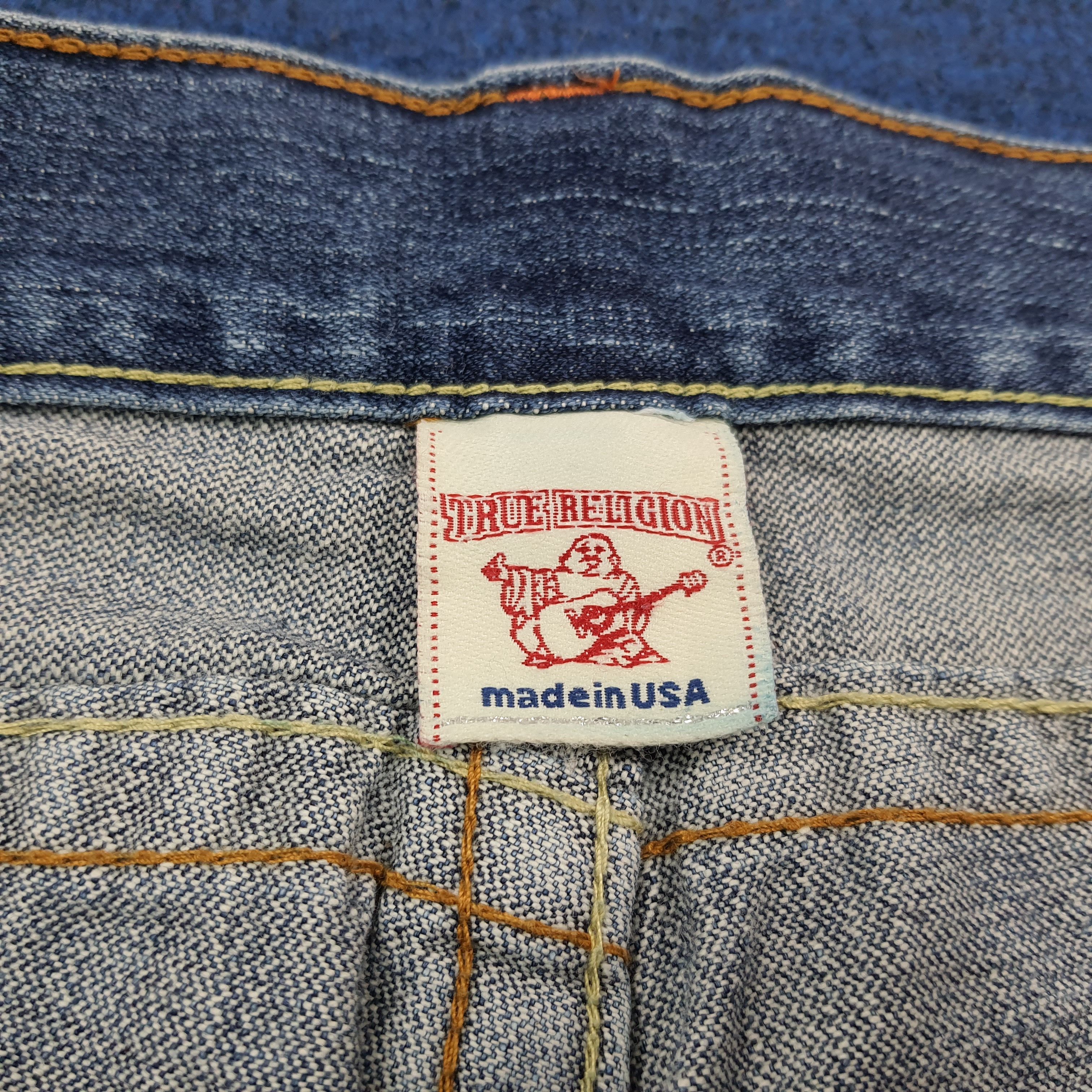 True Religion Rare True Religion Joey World Tour Embroidery Jeans C297N15 Size US 33 - 8 Thumbnail