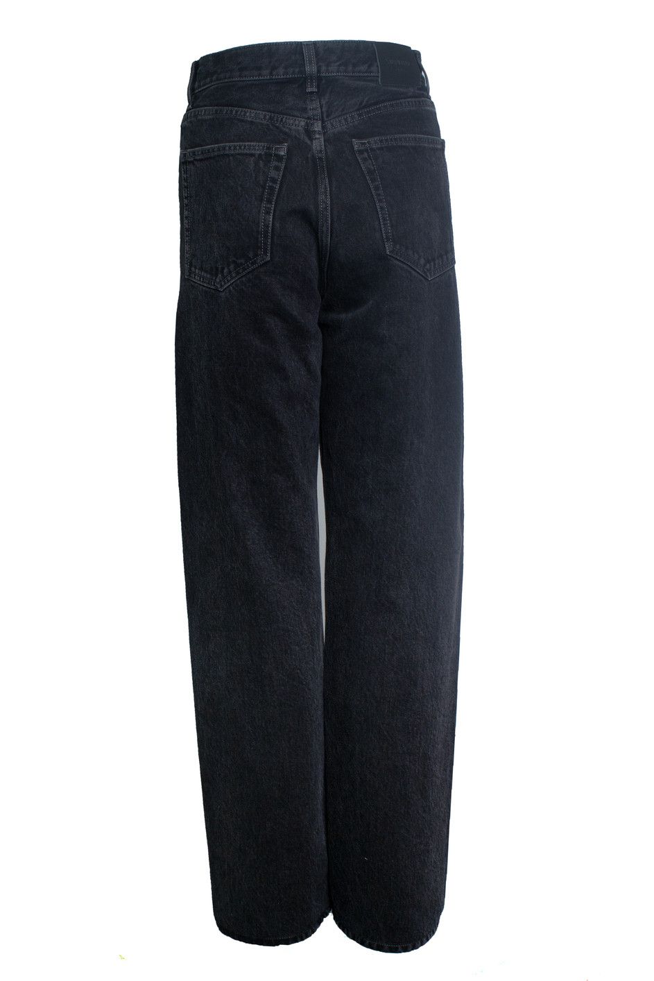 Saint Laurent Paris Saint Laurent, V waist long baggy jeans in black Size 28" / US 6 / IT 42 - 2 Thumbnail