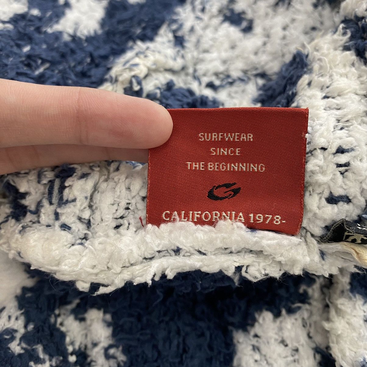 Gotcha Vintage GOTCHA SURF Brand Overprint Deep Pile Sherpa Hoodie Size US L / EU 52-54 / 3 - 6 Thumbnail