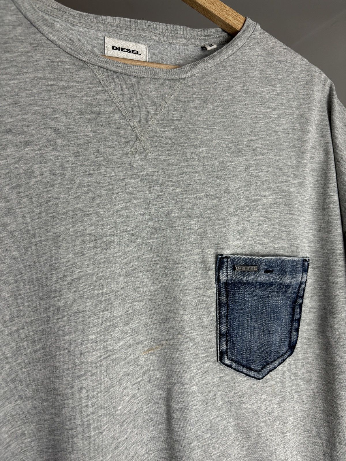 Diesel Diesel Denim Pocket T-Shirt Size US M / EU 48-50 / 2 - 2 Thumbnail