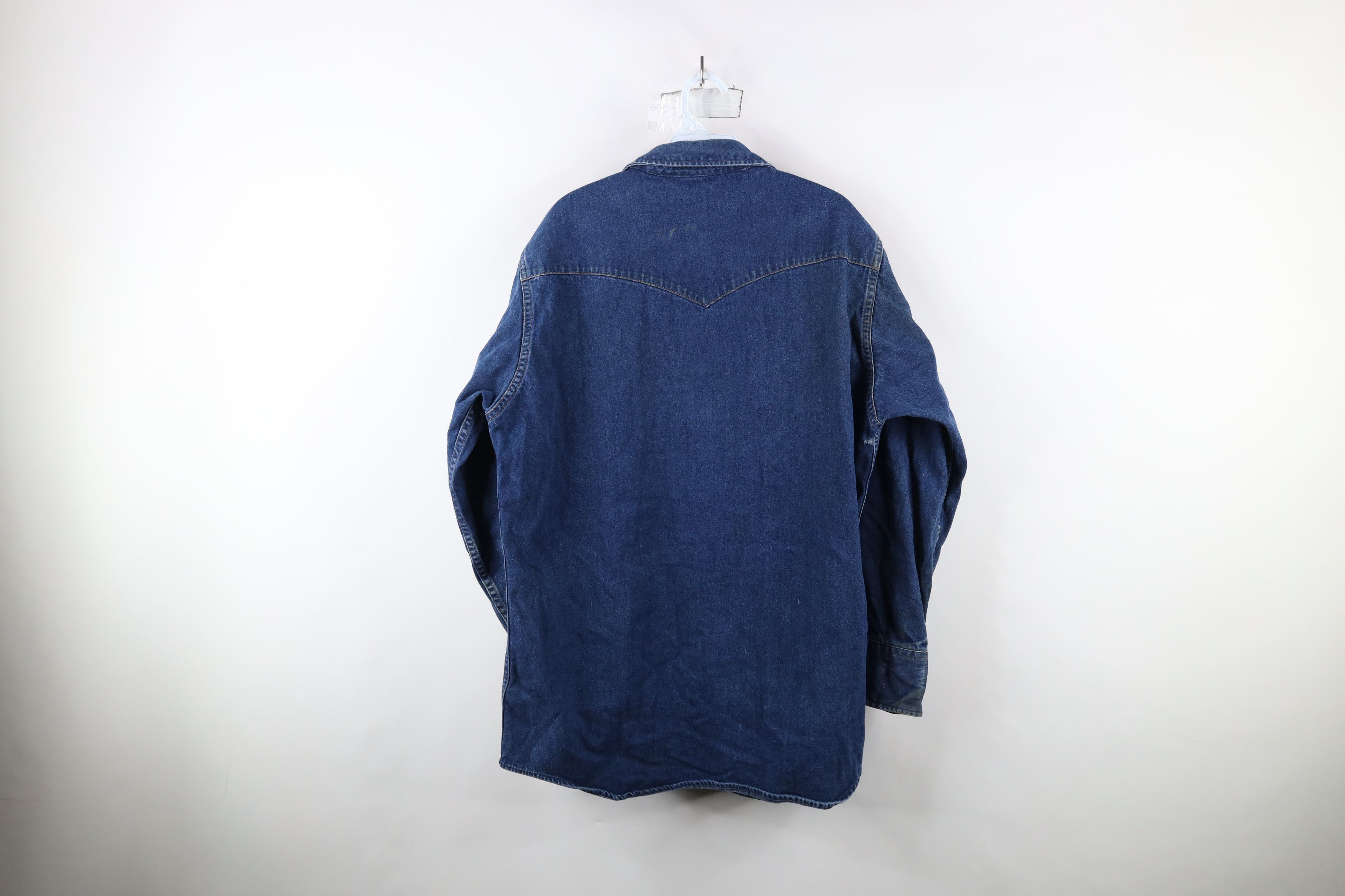 Carhartt × Vintage Vintage 90s Carhartt Western Cowboy Snap Button Shirt USA Size US XXL / EU 58 / 5 - 11 Thumbnail