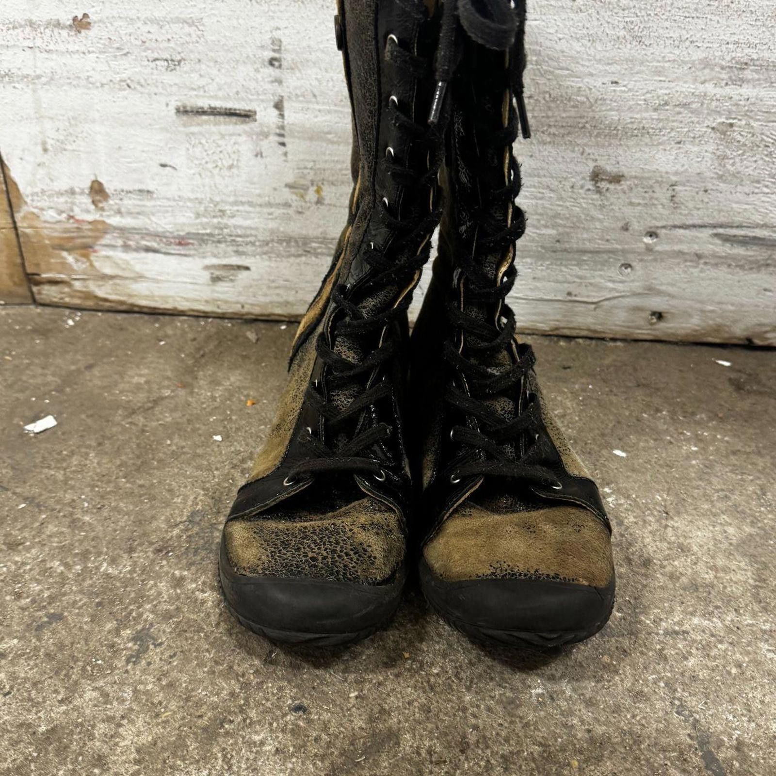 Other Vintage Distressed Boxing Style Boots Size US 6 / IT 36 - 6 Thumbnail