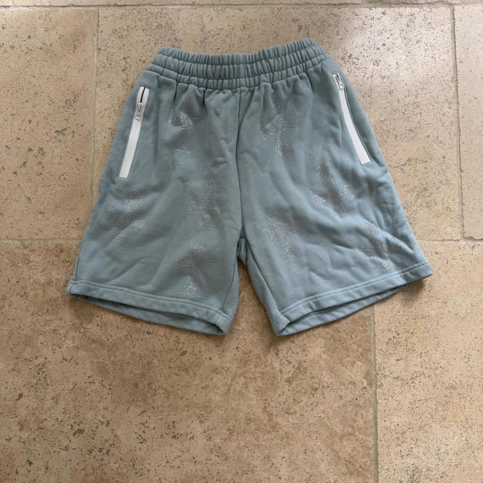 Unknown London Unknown ldn blue rhinestone shorts Size US 30 / EU 46 - 1 Thumbnail
