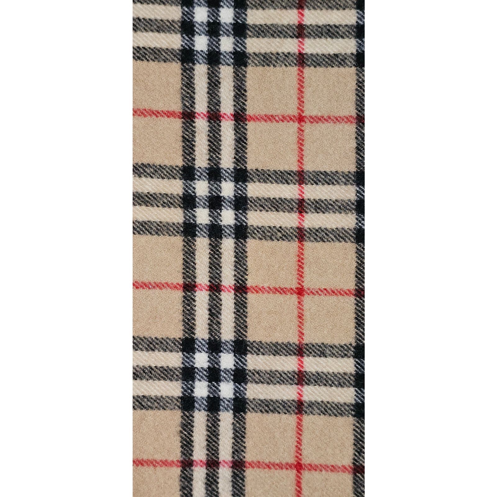 Burberry BURBERRYs of London 100% New Wool BEIGE Shawl Nova Check Size ONE SIZE - 11 Thumbnail