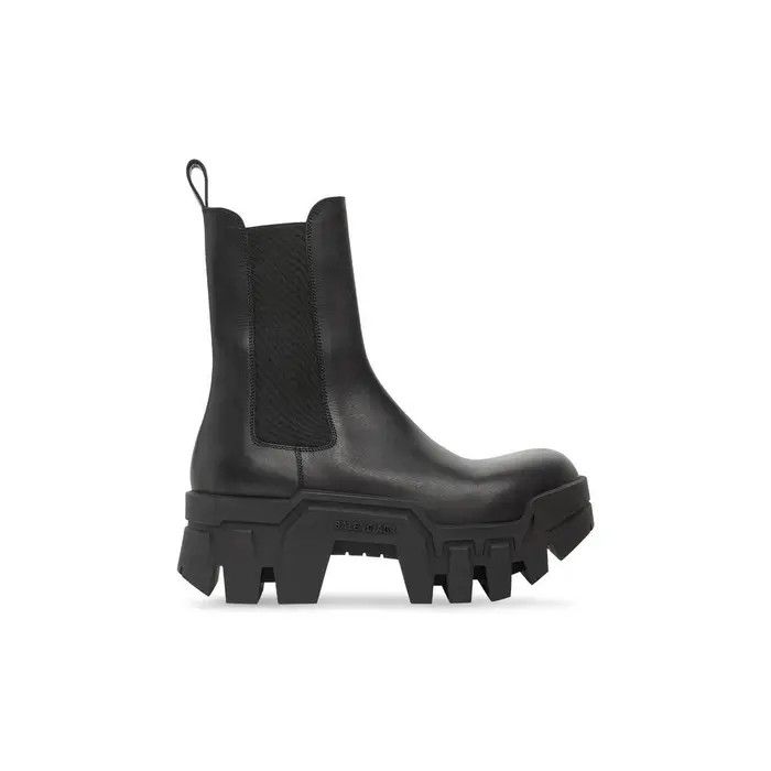 Balenciaga o1bcso1str0326 Bulldozer Chelsea Boots in Black Size US 12 / EU 45 - 1 Thumbnail
