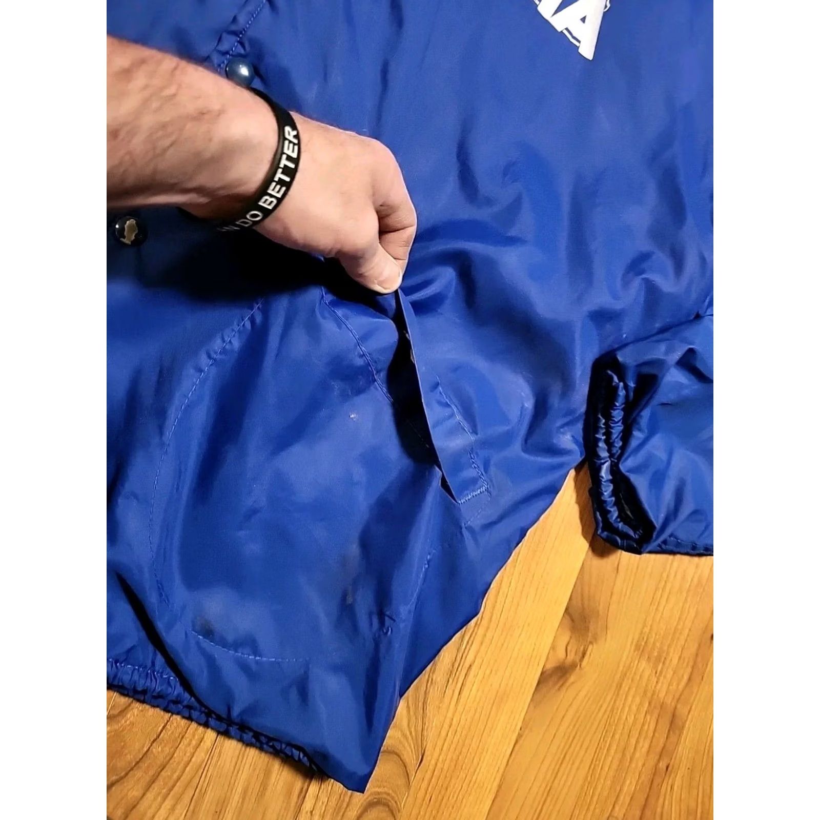 Dunbrooke VINTAGE 1990s Dunbrooke pla'jac Truck Driving Windbreaker Jacket XL Blue 48"-50" Adult Mens Size US XL / EU 56 / 4 - 6 Thumbnail