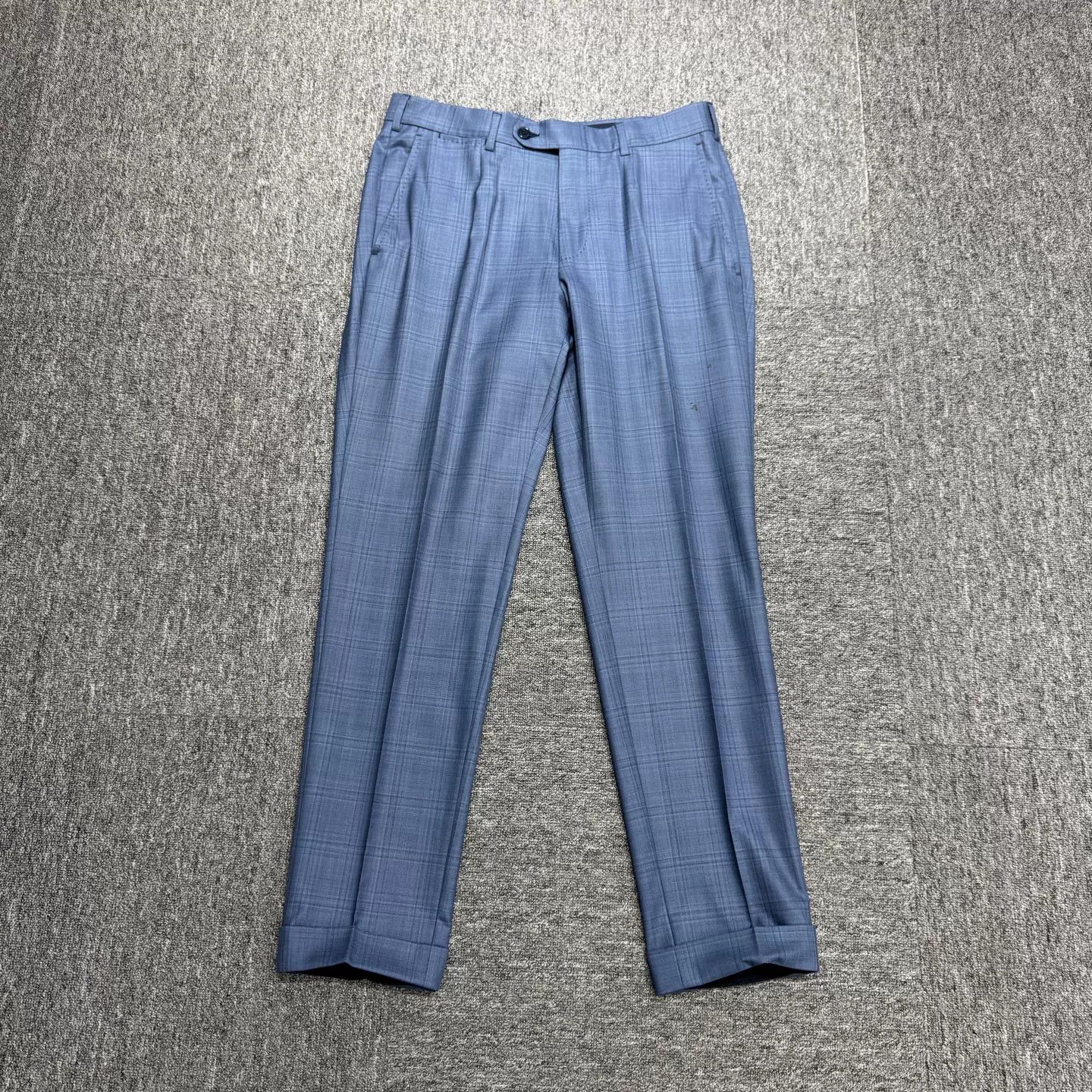 Ermenegildo Zegna Ermenegildo Zegna Check Wool Casual Trousers Size US 32 / EU 48 - 1 Thumbnail