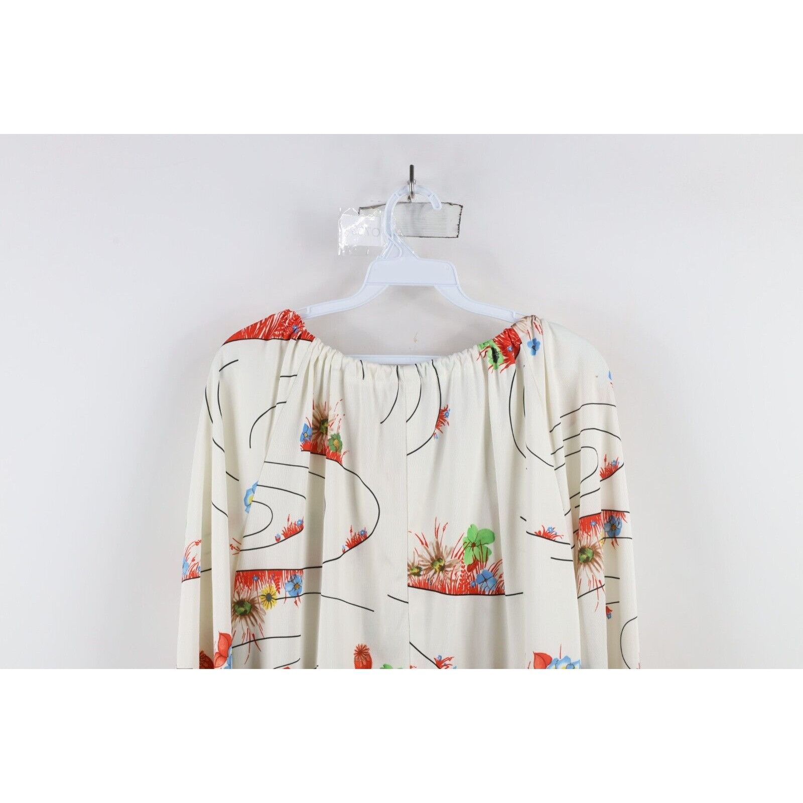 Vintage Vintage 70s Mid Century Modern MCM Flower Knit Dress Size XL / US 12-14 / IT 48-50 - 19 Thumbnail