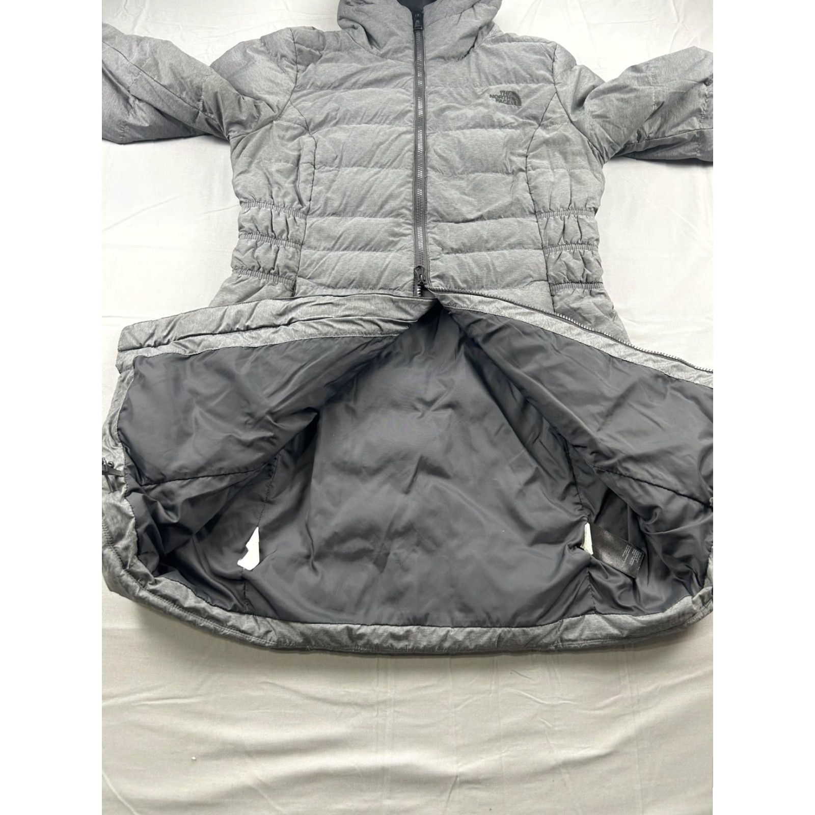 The North Face The North Face Coat Womens S Gray 550 Down Long Puffer Parka Hooded Kinder? Size S / US 4 / IT 40 - 7 Thumbnail