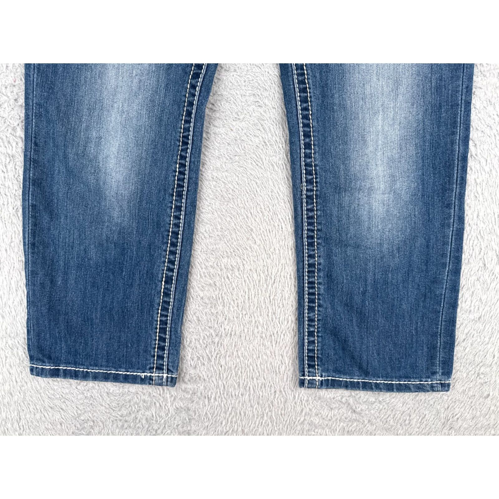 Vintage Maurices YMI Jeans Capri Blue Denim Cotton Blend Low Rise 29 Inseam 23 Womens Regular 6 29x23 Vintage No Size 27" / US 4 / IT 40 - 2 Thumbnail