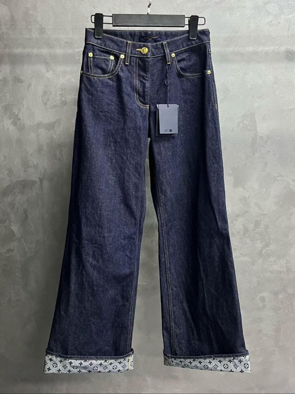 Louis Vuitton Louis Vuitton Monogram Cuff Jeans Size 32 Size 24" / US 00 / IT 34 - 1 Thumbnail