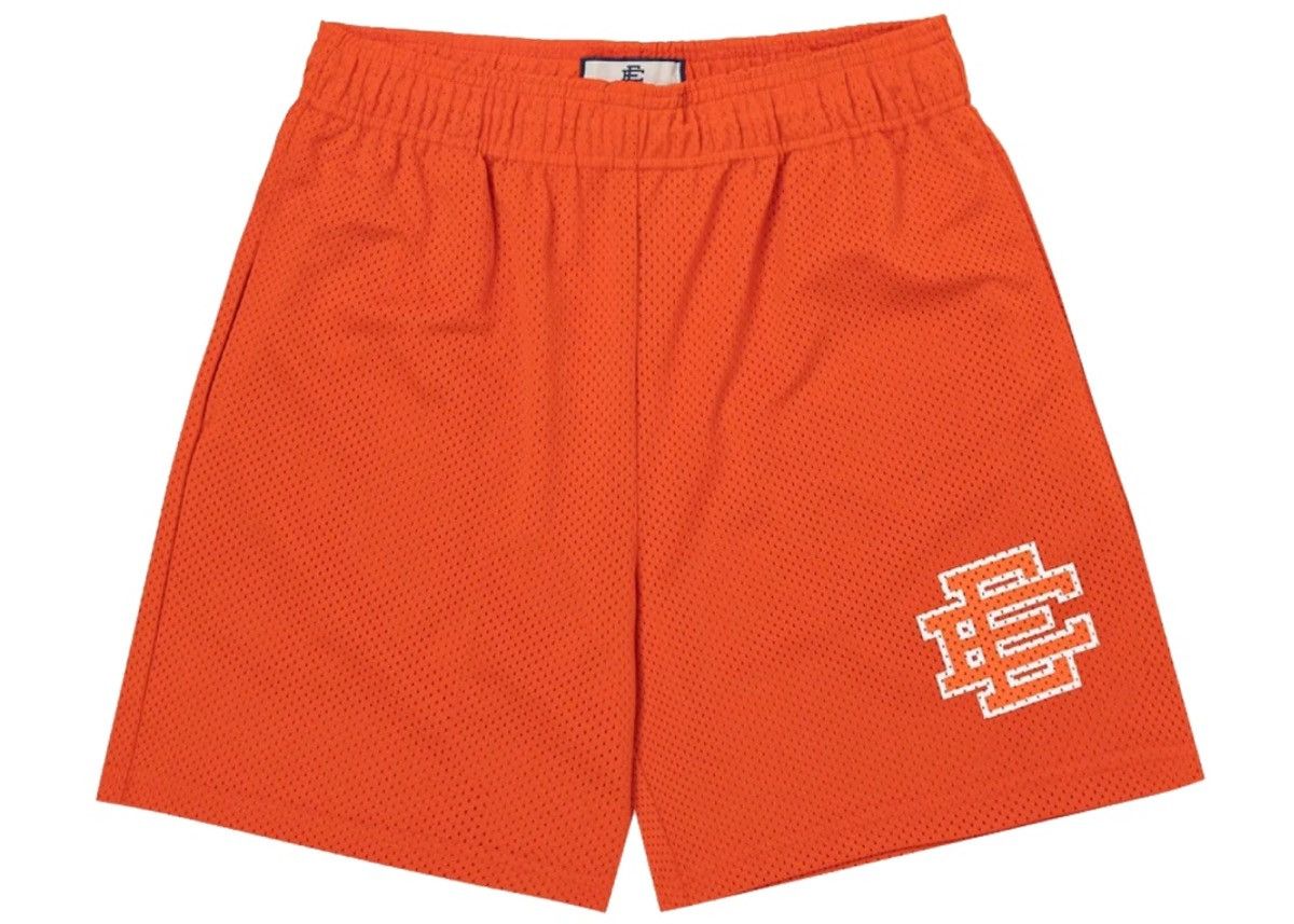 image of Eric Emanuel Ee Mesh Shorts Orange White Rug Dye Mlb OG Xl, Men's (Size 34)