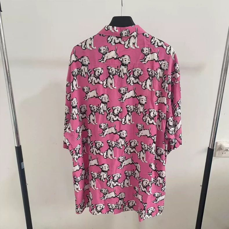 Celine Celine 22SS Pink Puppy Short Sleeve Shirt 2503-Nextarrow Size US XXS / EU 40 - 2 Thumbnail