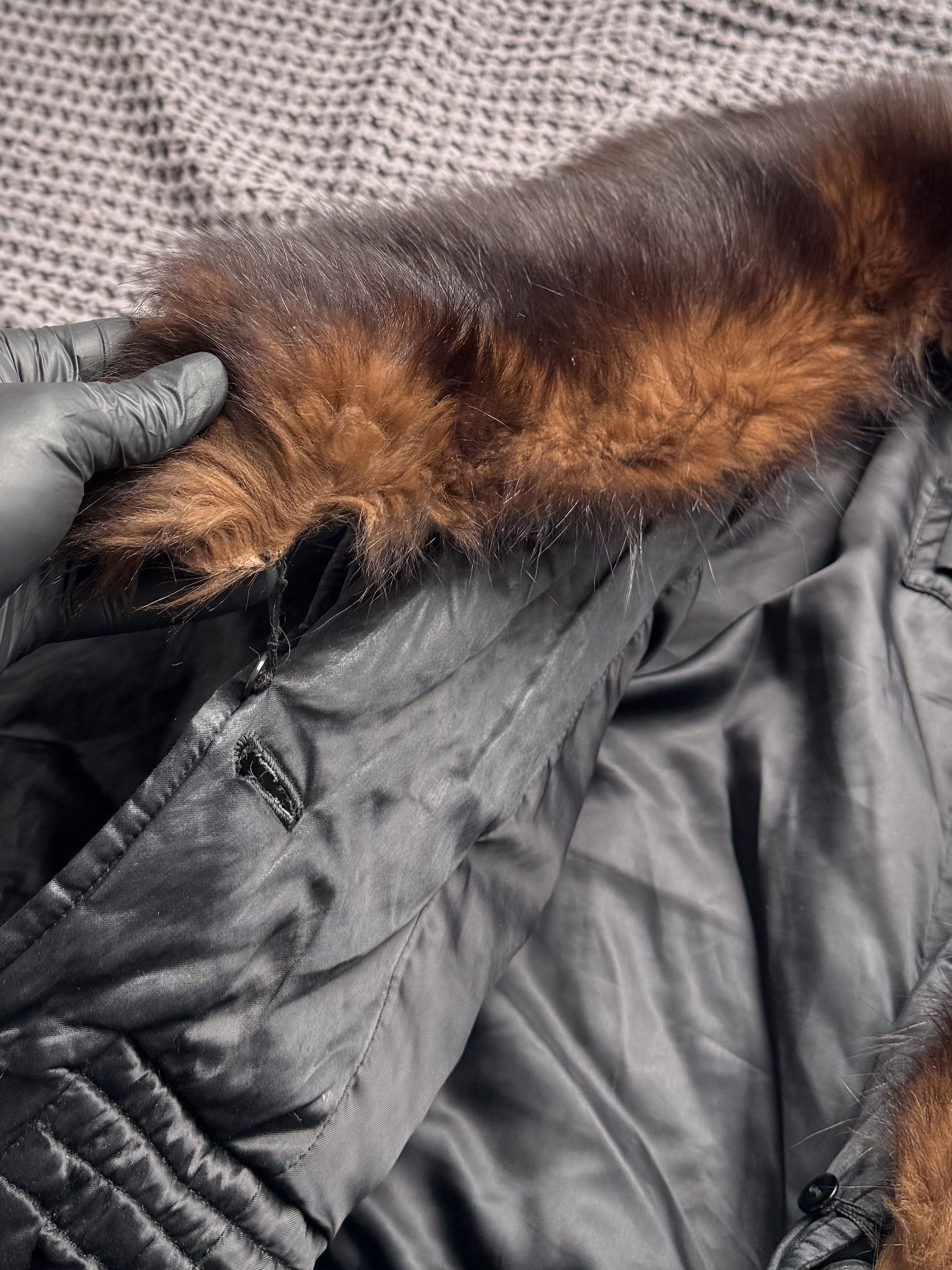 Vintage Vintage Jacket Real Fur Collar Ruched Sleeve Peplum Coat Size M / US 6-8 / IT 42-44 - 7 Thumbnail