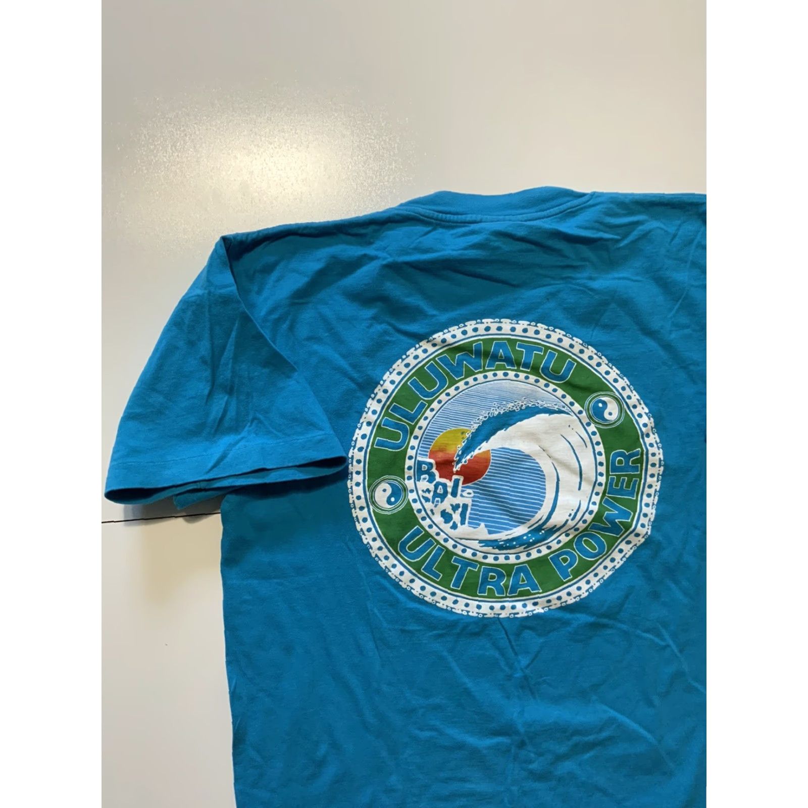 Vintage VINTAGE SZ Uluwatu Bali Yin & Yang Waves Single Stitch Surf Skate T-Shirt XL Mens Size US XL / EU 56 / 4 - 5 Thumbnail