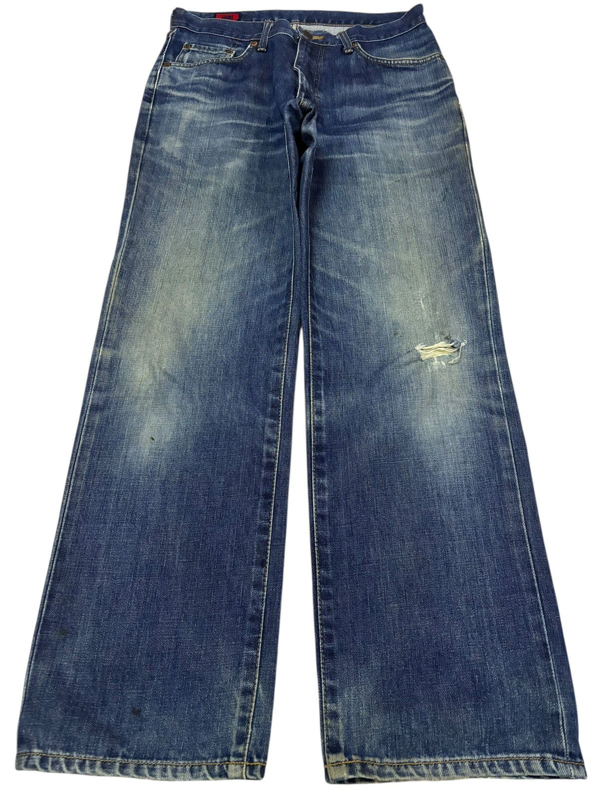 Edwin Vtg Edwin Japan 503 Distressed Jeans Size US 29 - 1 Thumbnail