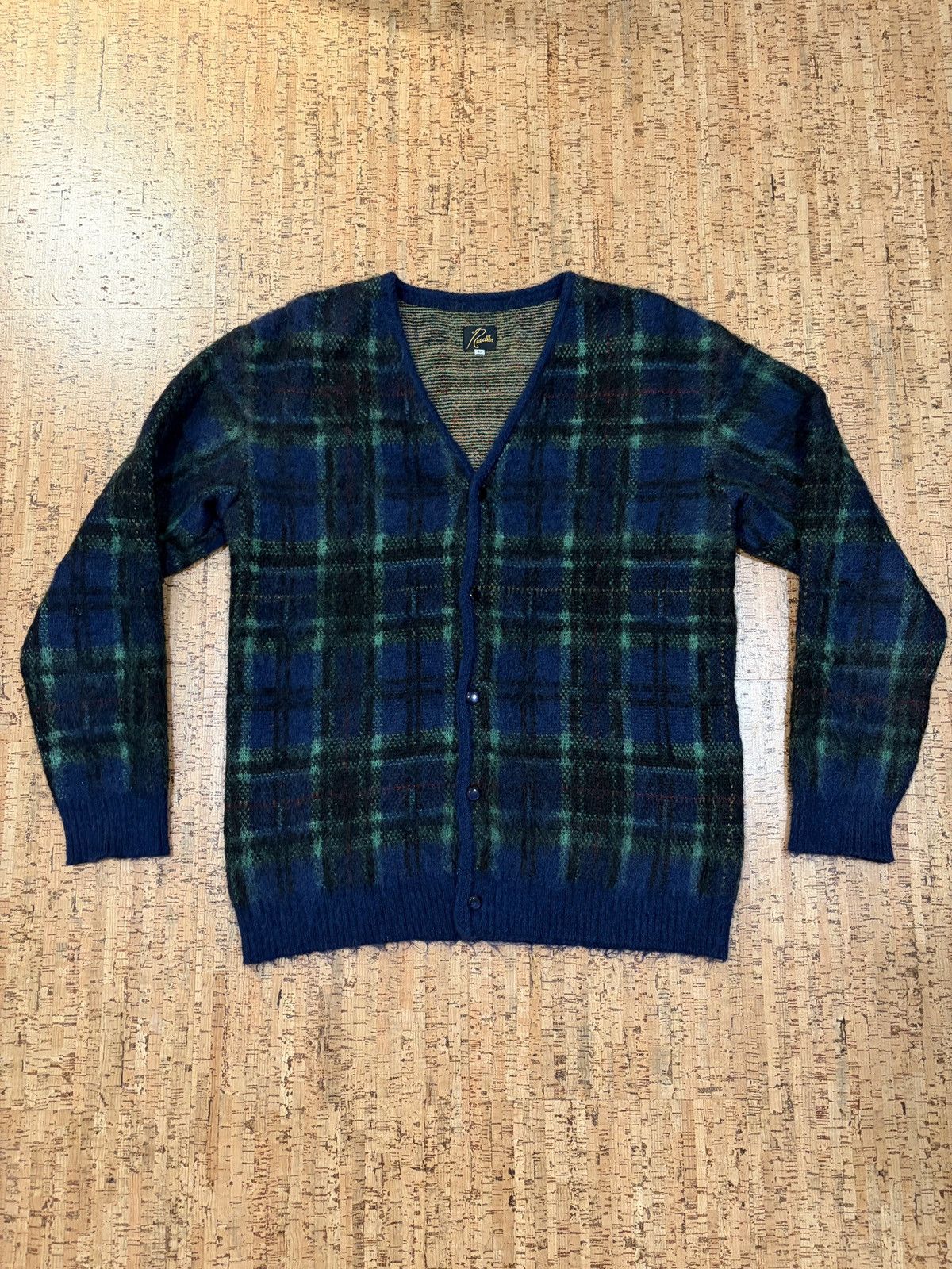 Needles Needles Mohair Cardigan in Navy plaid Size US L / EU 52-54 / 3 - 2 Thumbnail