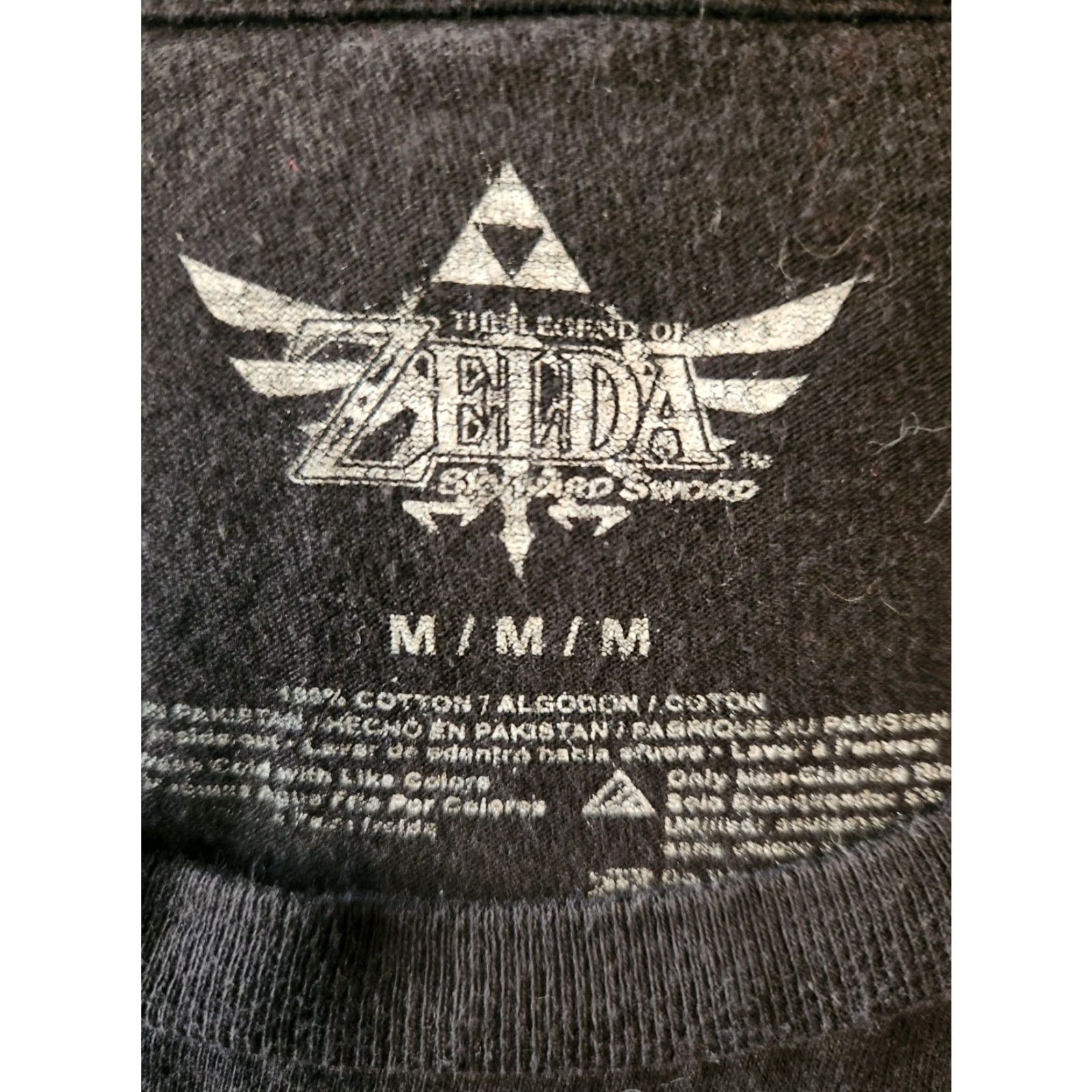Nintendo Nintendo Legend Of Zelda Skyward Sword Black Short Sleeve T Shirt Size Medium Size US M / EU 48-50 / 2 - 2 Thumbnail