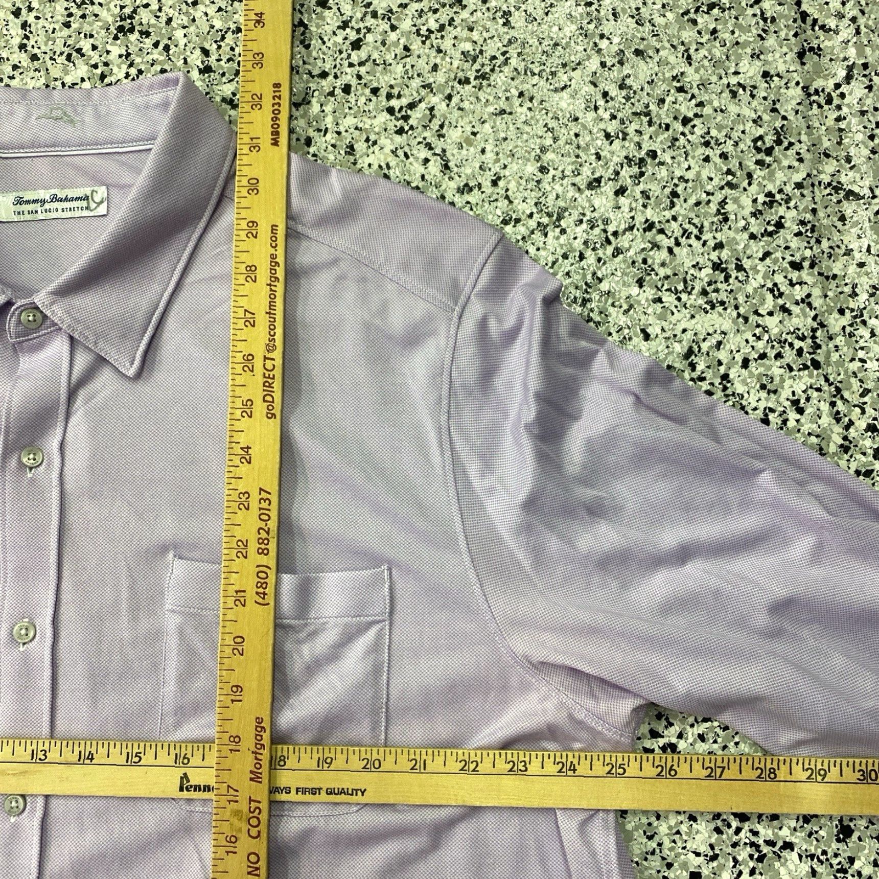 Tommy Bahama Tommy Bahama The San Lucio Stretch Shirt Mens XXL Purple Button-Up Long Sleeve Shirt Size US XXL / EU 58 / 5 - 3 Thumbnail