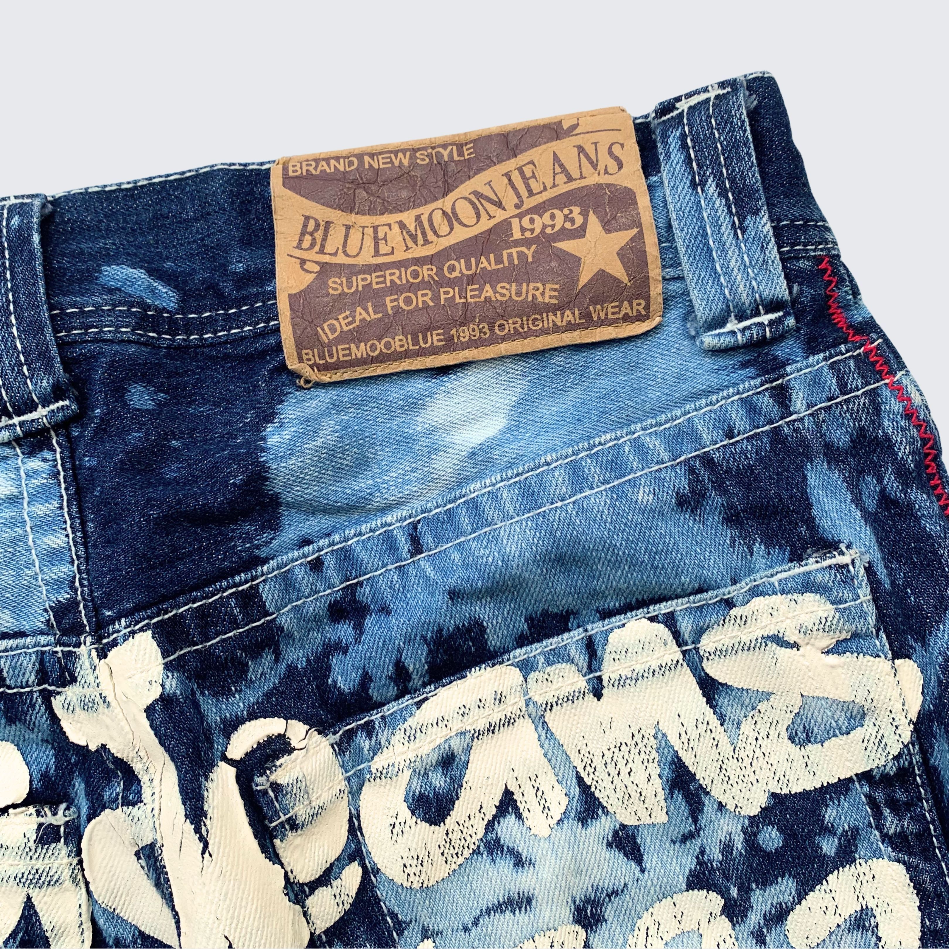 Japanese Brand Grunge 1990s Blue Moon Jeans Japan Hysteric Denim Pants Size 27" / US 4 / IT 40 - 4 Thumbnail