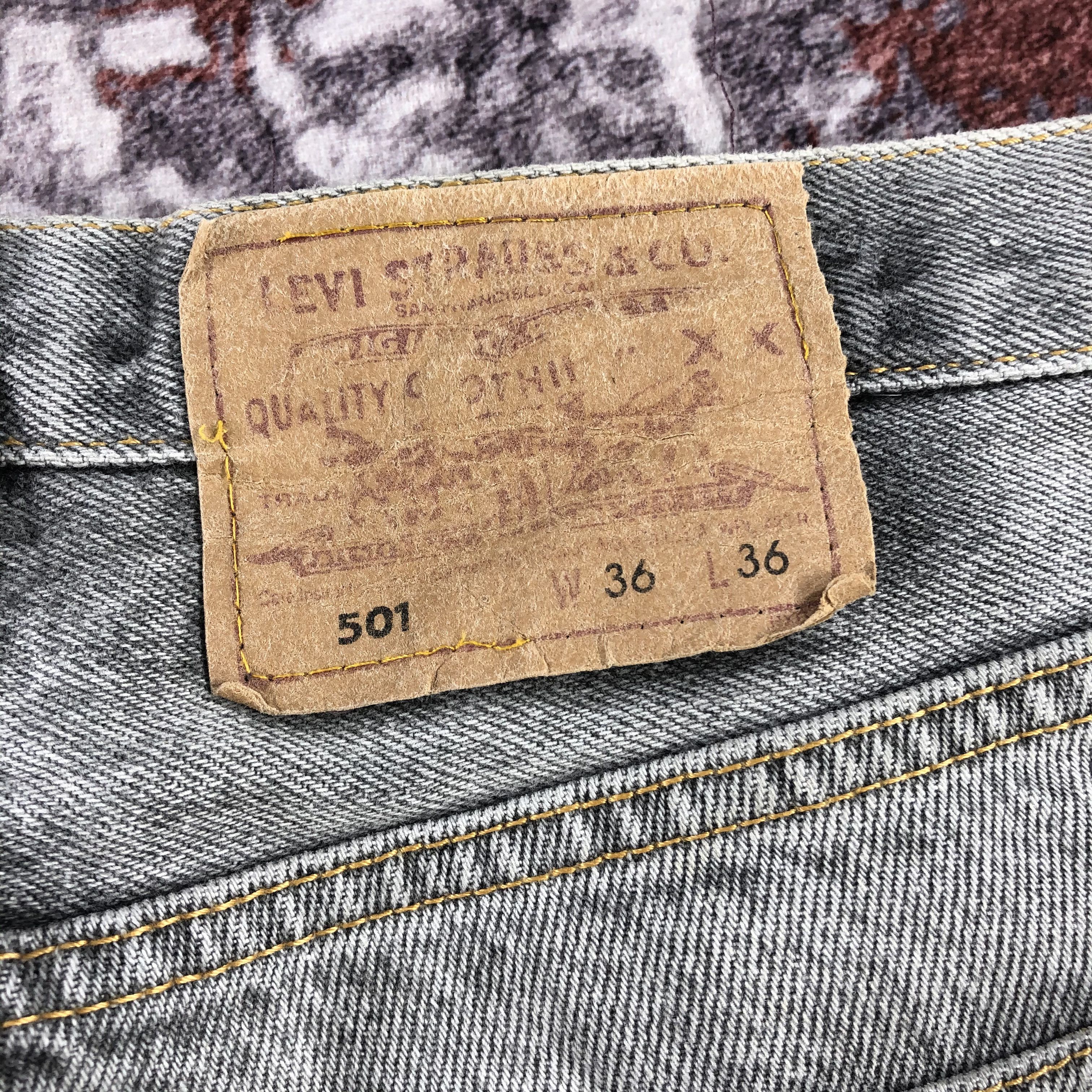 Levi's × Vintage 90s Vintage Levis 501 Earth Tone Jeans-JM2583 Size US 34 / EU 50 - 7 Thumbnail