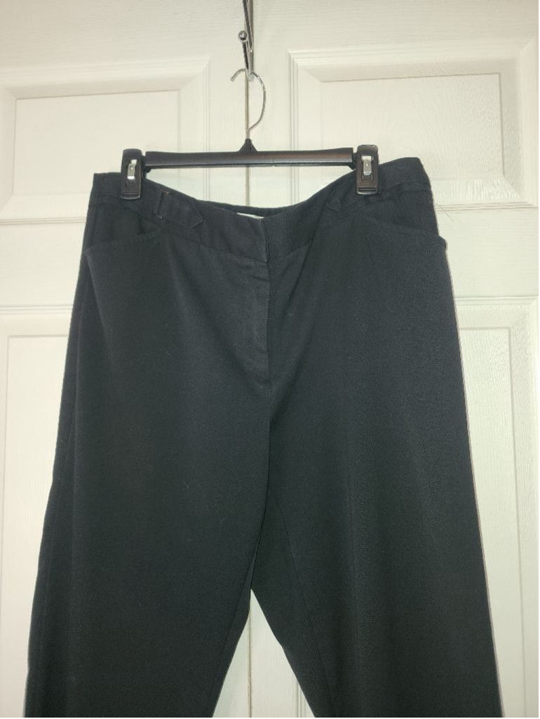 Other Women's Christopher & Banks Black Pants Size 12 Size 34" / US 12 / IT 48 - 2 Thumbnail