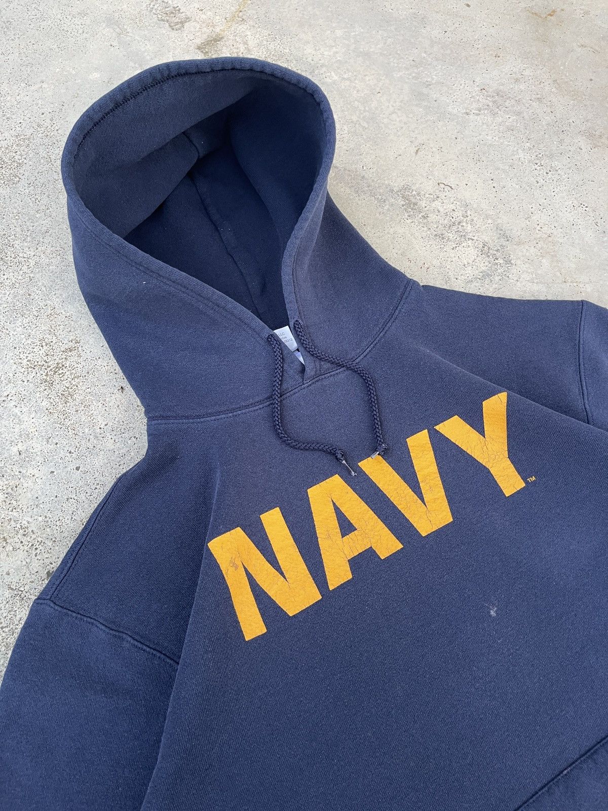 Vintage Vintage Faded Soffe Navy Pullover Hoodie Size US XL / EU 56 / 4 - 5 Thumbnail