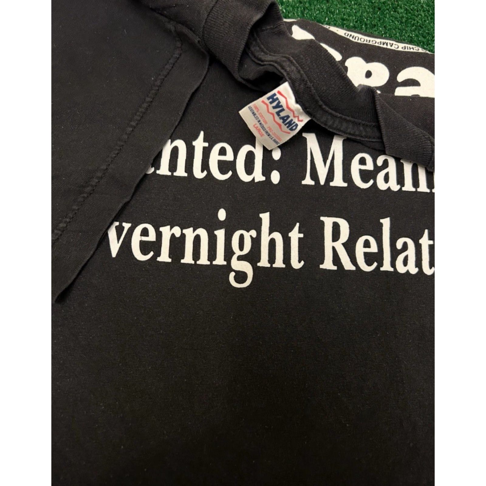 Vintage VINTAGE 90s Meaningless Overnight Relationship Biker Humor VTG Shirt Mens Large Black Short Sleeve T-Shirt Mens Large Humorous Biker 1990s Size US L / EU 52-54 / 3 - 3 Thumbnail