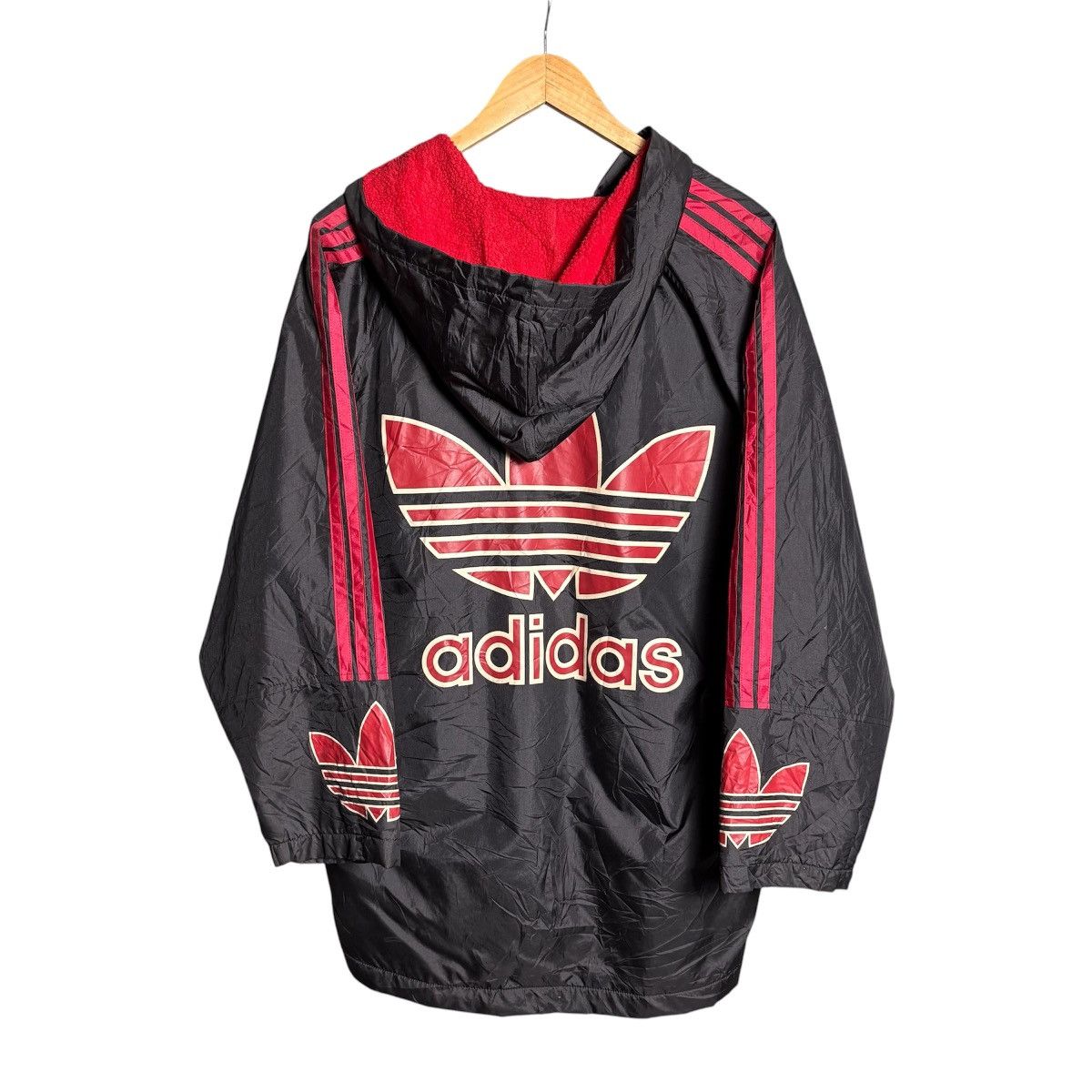 Adidas Vintage 90s Adidas Big Logo Hoodie Jacket Coat / Japan Size US M / EU 48-50 / 2 - 1 Thumbnail