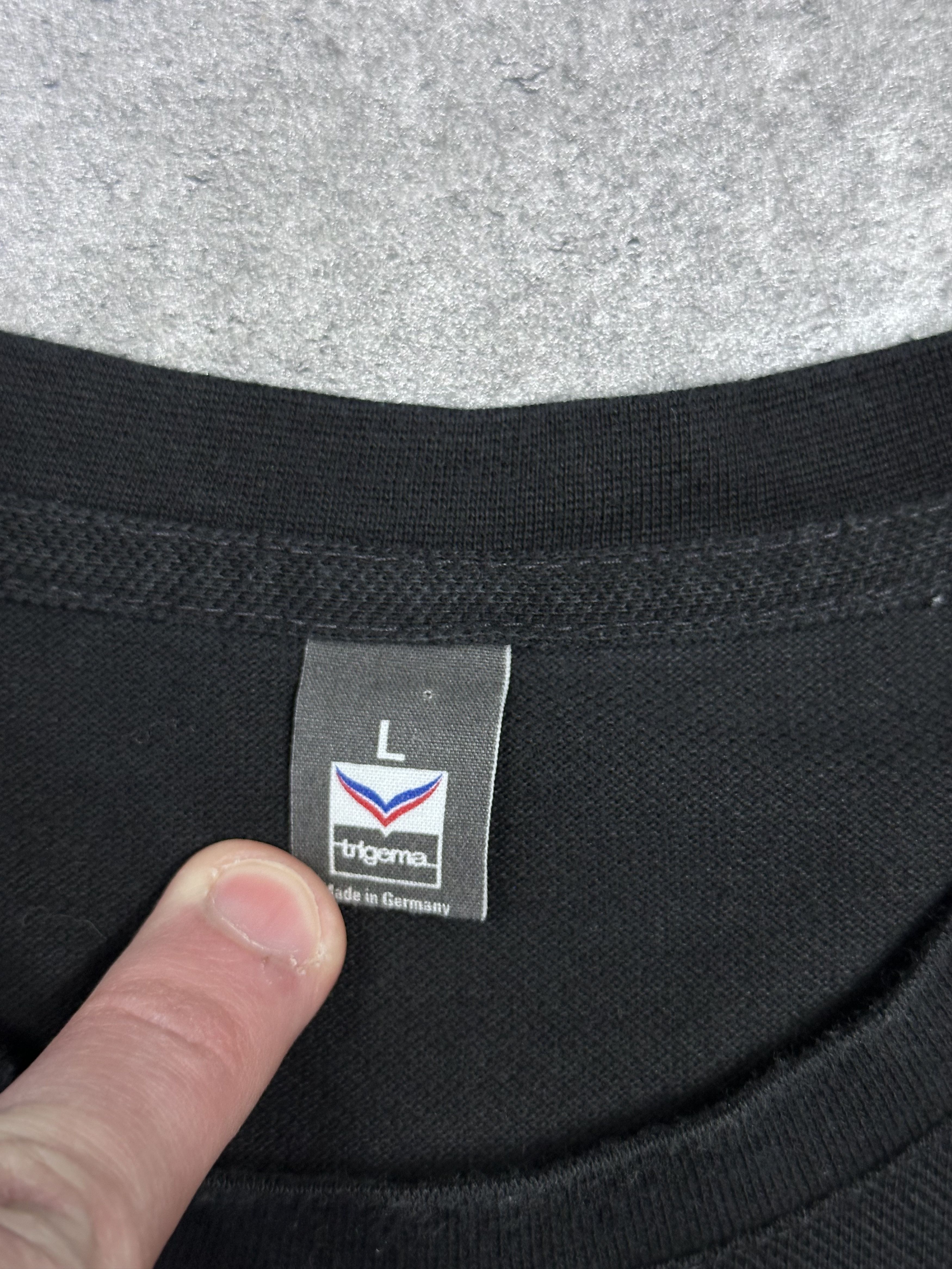 Vintage Trigema black polizei tshirt tactical vetemens inspiration Size US L / EU 52-54 / 3 - 4 Thumbnail