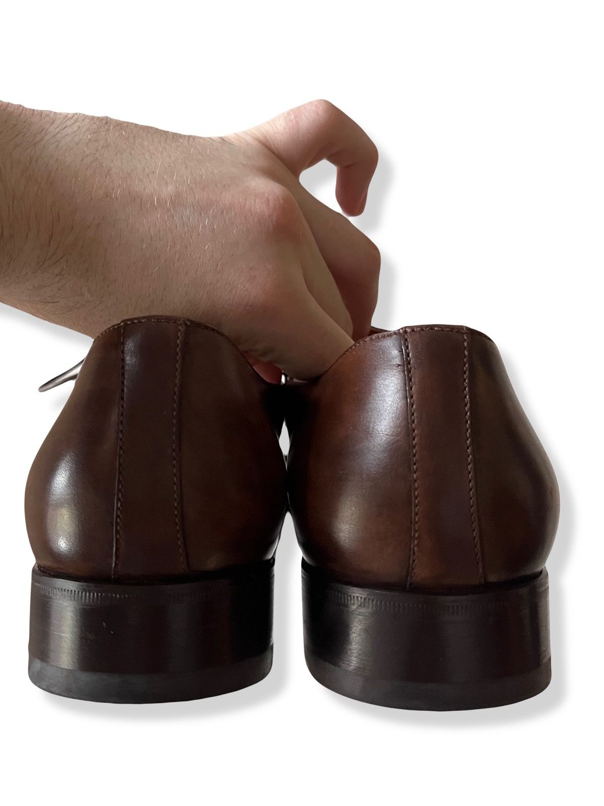 Santoni Handmade Santoni Leather Shoes Size US 10.5 / EU 43-44 - 6 Thumbnail