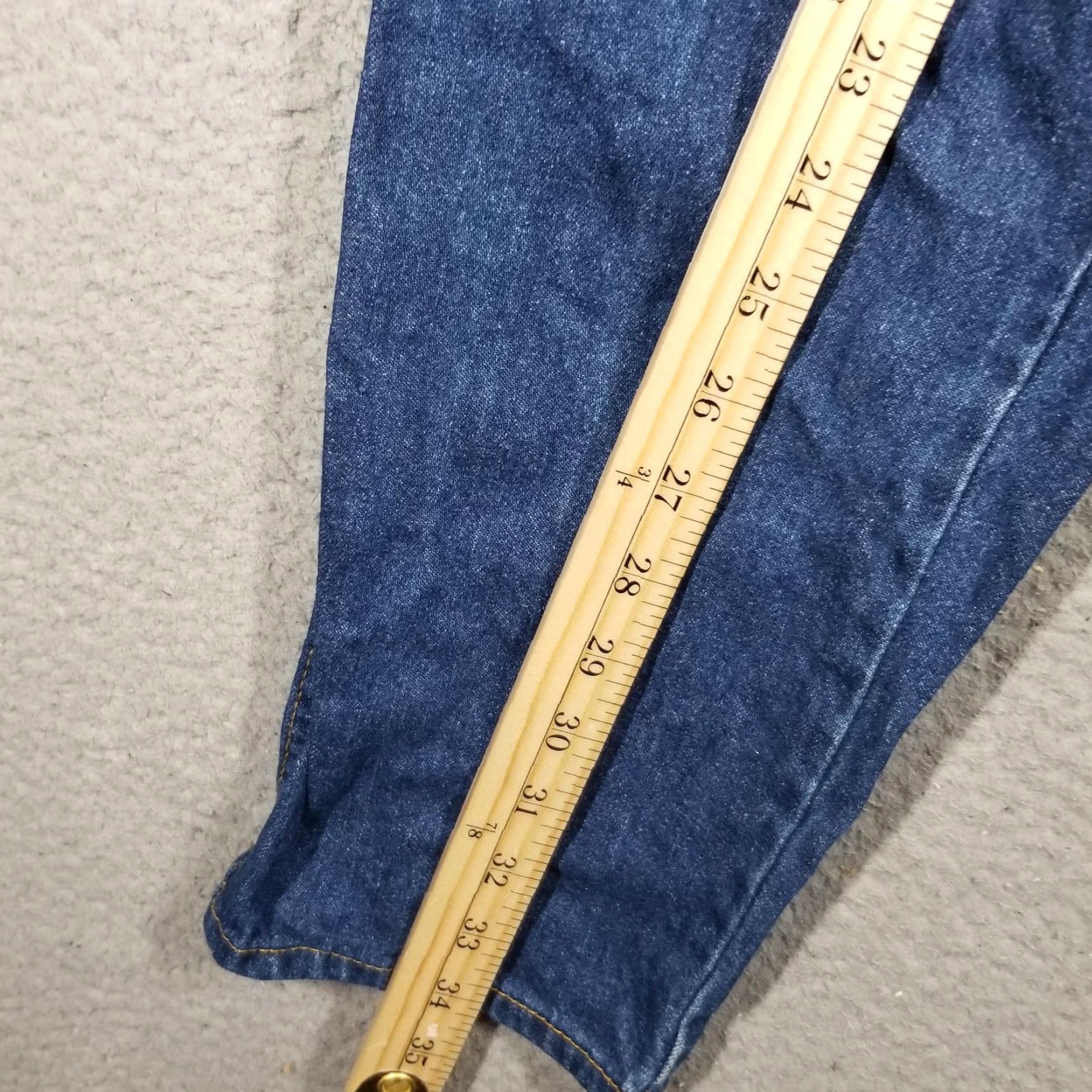Vintage VINTAGE Brittania Jeans Womens 26X35 Blue High Rise Pleated Tapered Bareback 80s Size 26" / US 2 / IT 38 - 7 Thumbnail