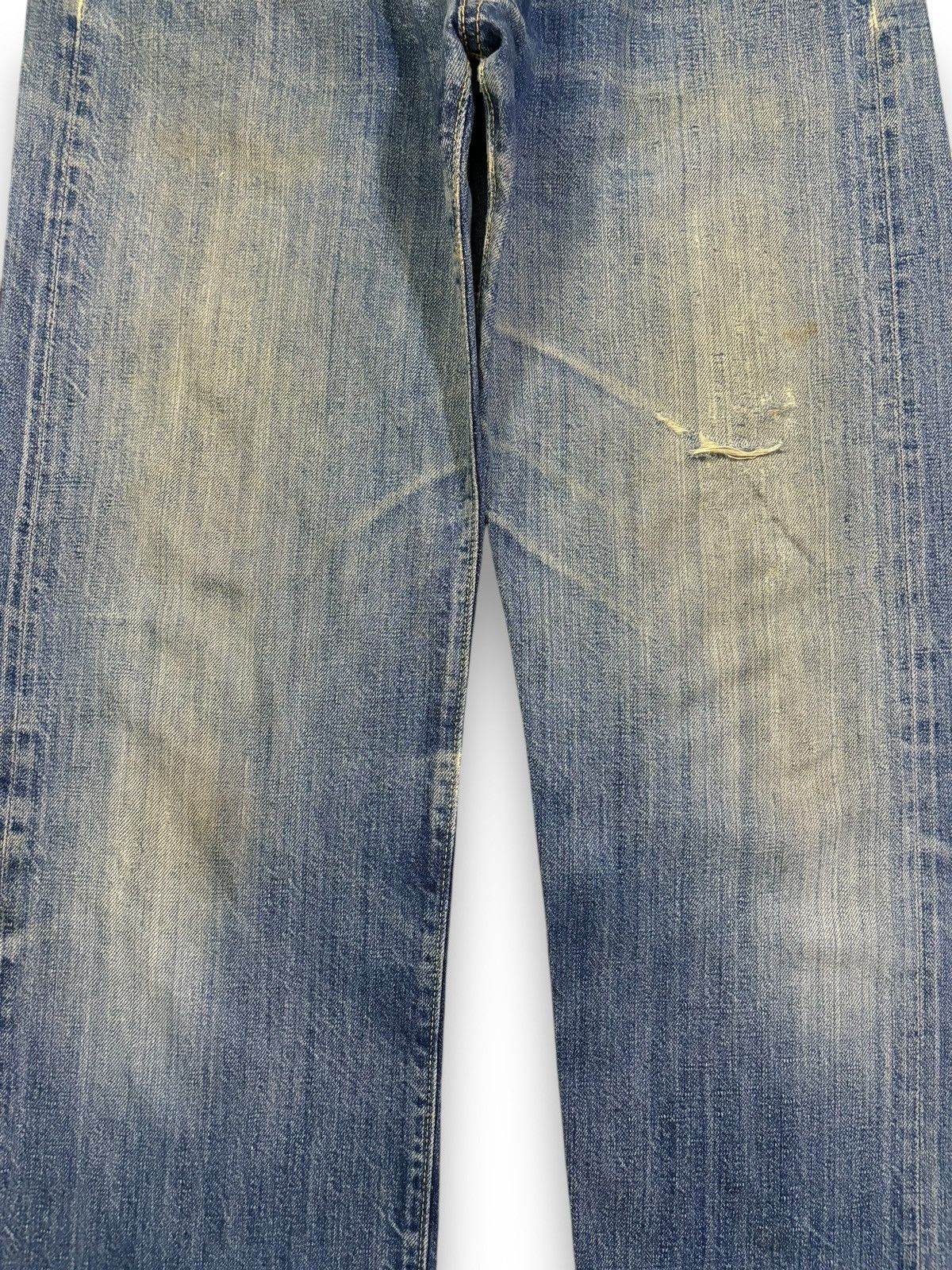 BARNS OUTFITTERS Vintage 90s Barns Japan Selvedge Mud Wash Loose Fit Jeans Size US 32 / EU 48 - 8 Thumbnail