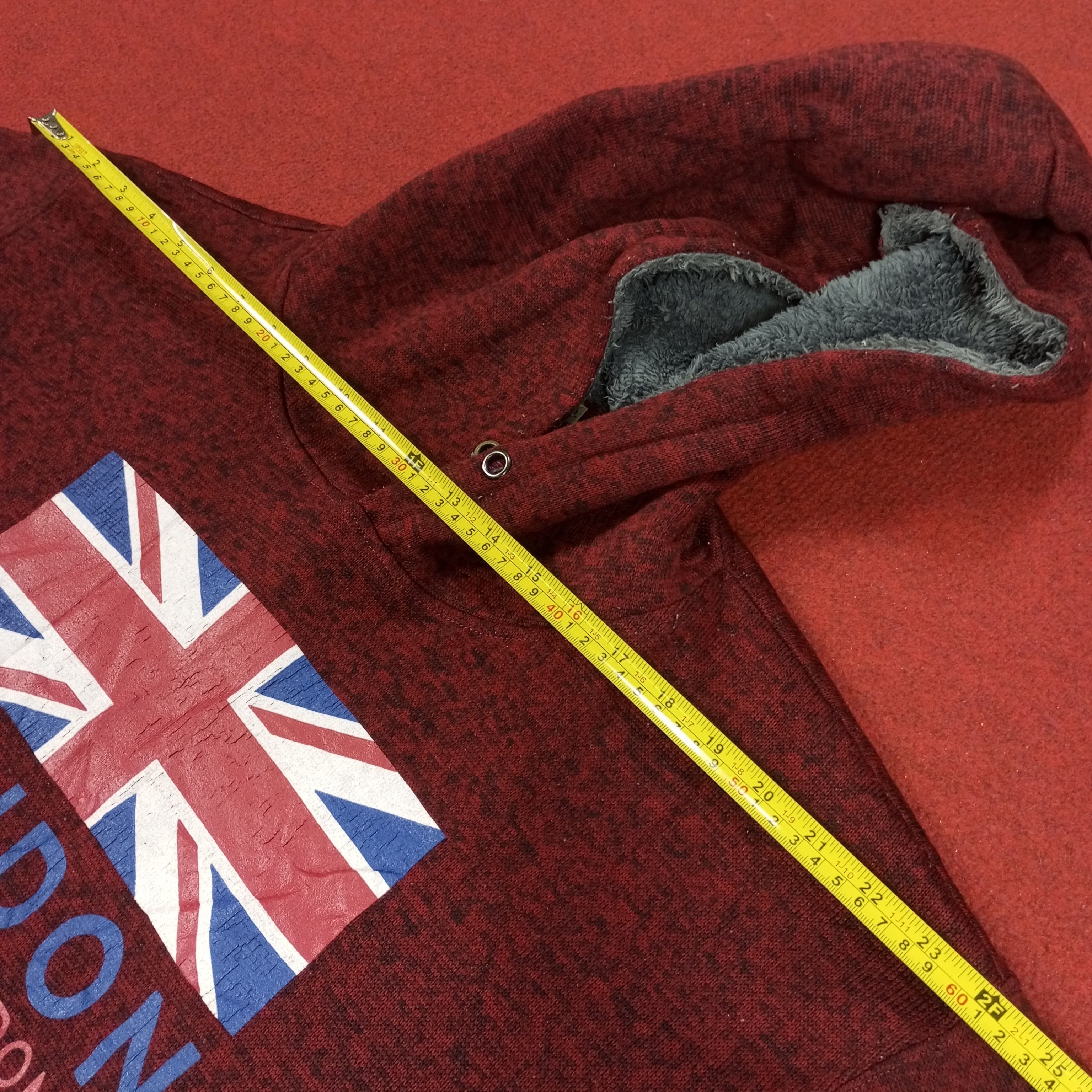 Vintage London United Kingdom Flag Design Hoodies Size US XXL / EU 58 / 5 - 7 Thumbnail