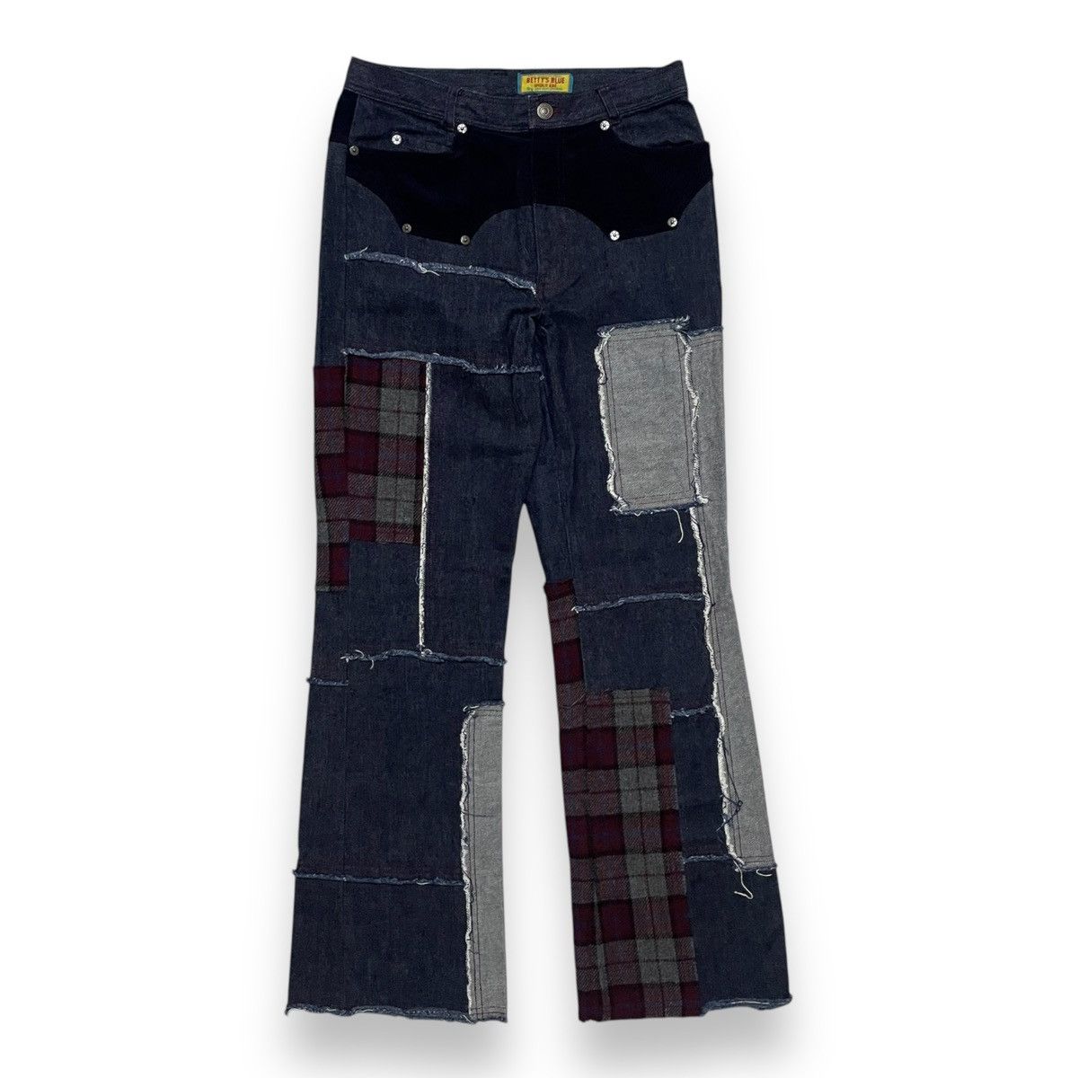 Japanese Brand ORIGINAL FLARE PATCHWORK SHINJI ABE BETTY (30×40) Size US 30 / EU 46 - 2 Thumbnail