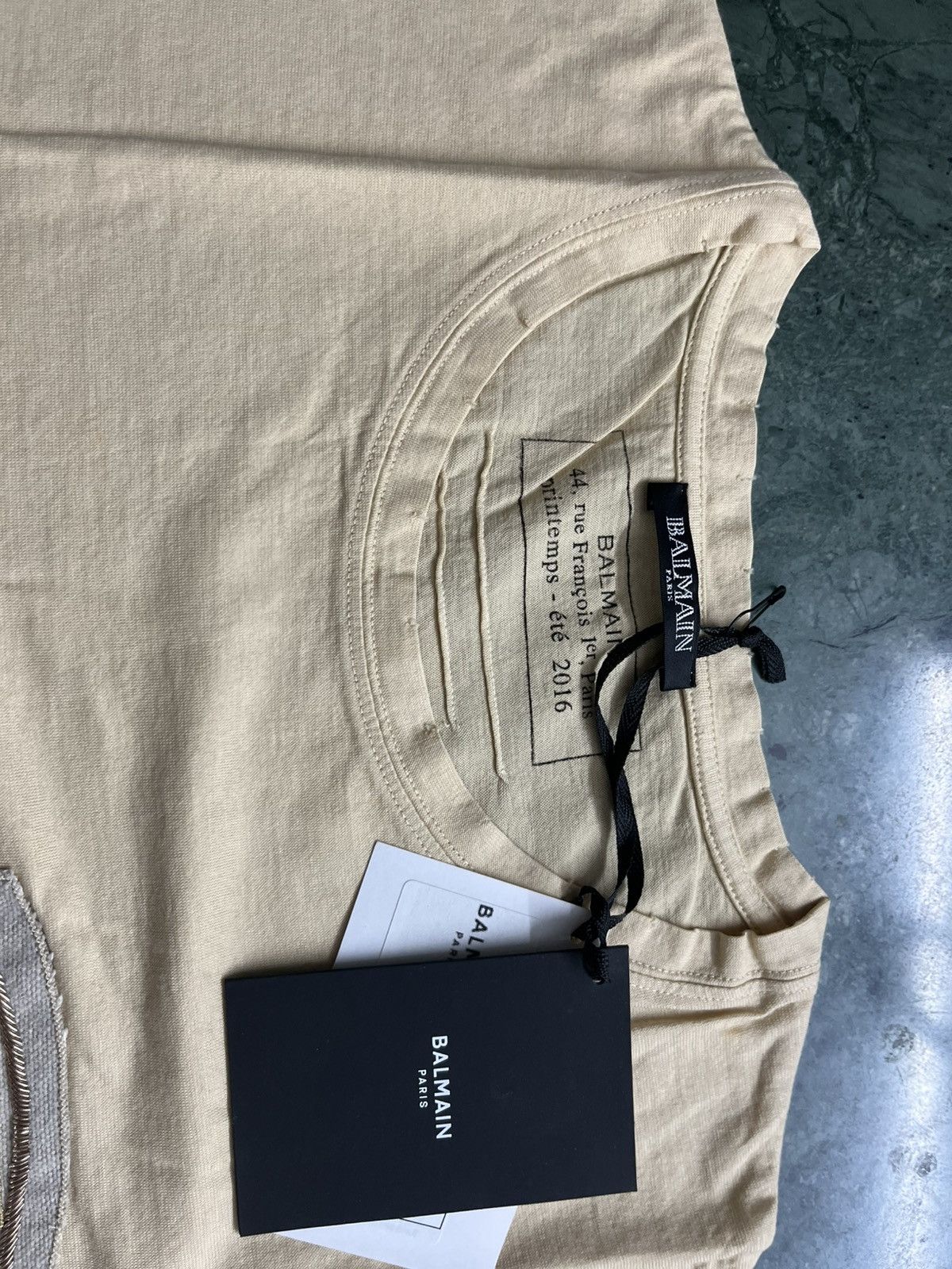Balmain Balmain lion logo tshirt embroidery 100% cannetille Size US S / EU 44-46 / 1 - 6 Thumbnail