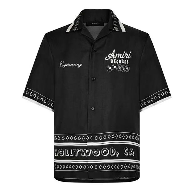 image of Amiri O1G2R1Mq0324 Shirt In Black, Men's (Size Small)
