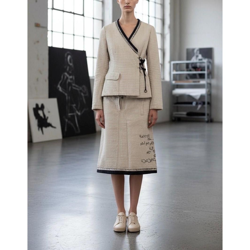 Cop Copine The Cop Copine Neutral Kimono Set Size 27" / US 4 / IT 40 - 1 Thumbnail