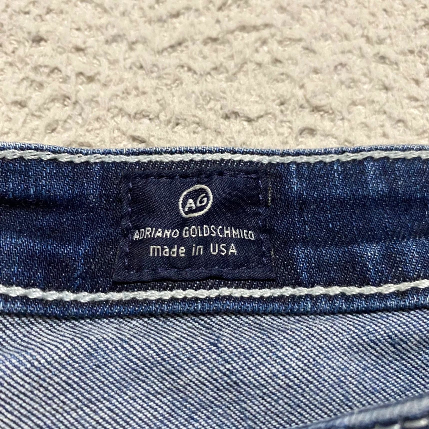 Denime AG Adriano Goldschmied Jeans Skinny Womens 26 Blue Denim Dark Wash Legging Ankle Slim Size 26" / US 2 / IT 38 - 3 Thumbnail