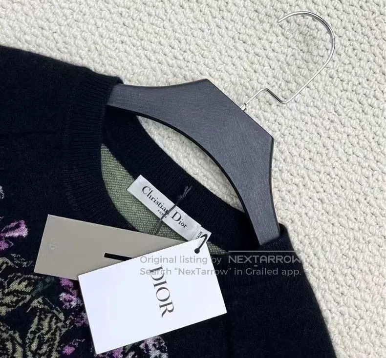Dior Dior Floral Logo Cashmere Sweater. Size US XS / EU 42 / 0 - 3 Thumbnail